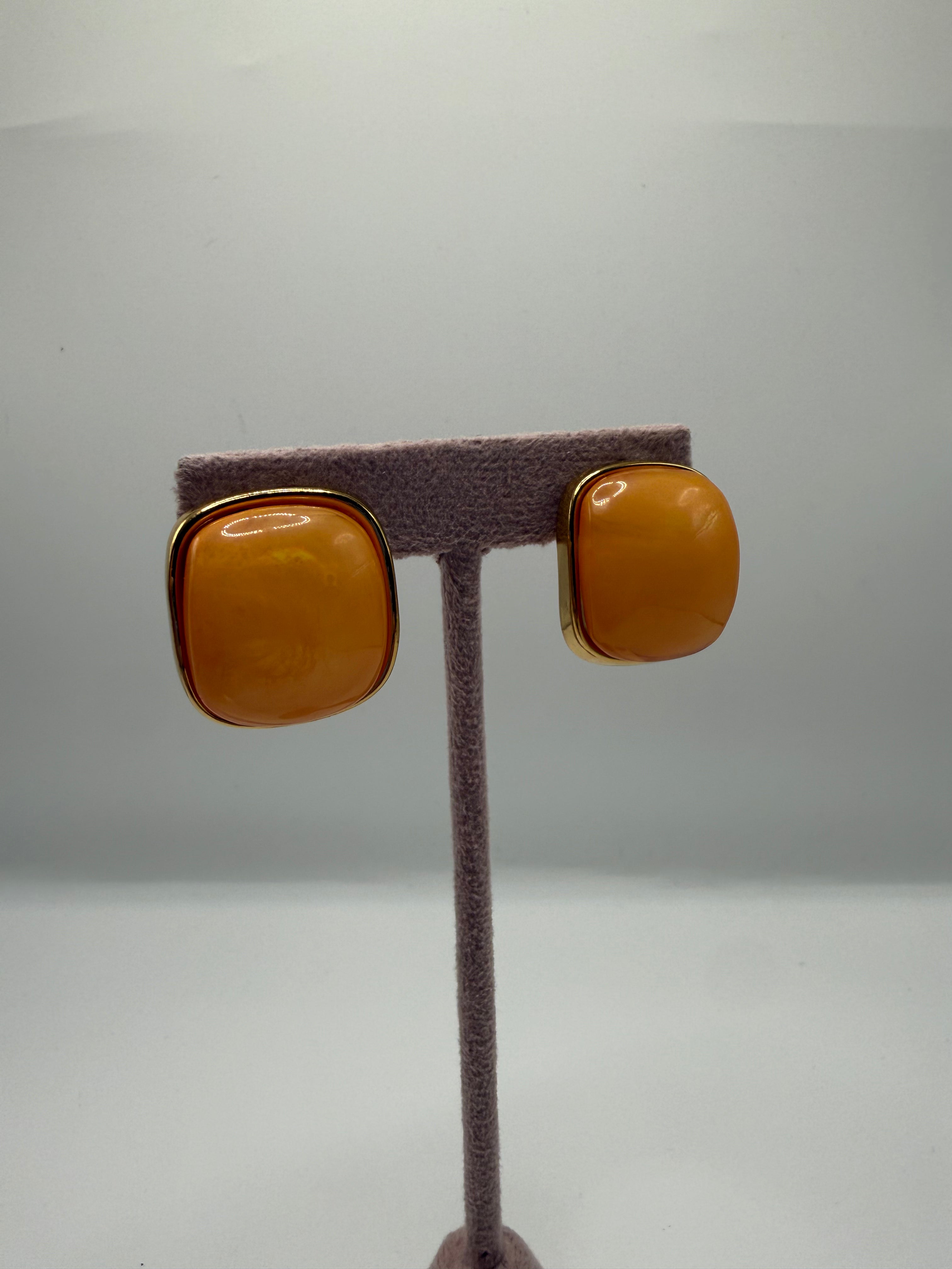 Orecchino CUBE - ARANCIO