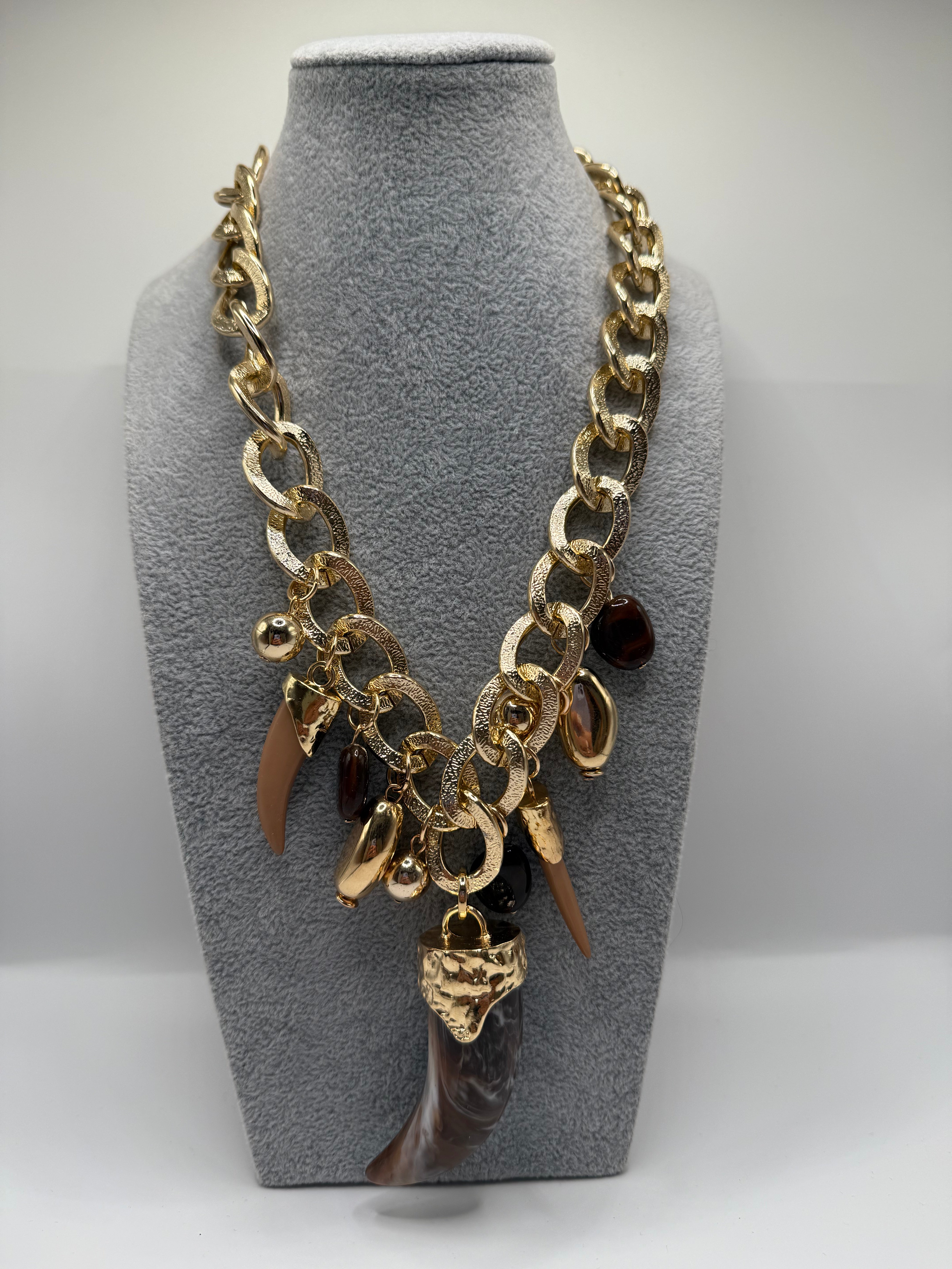 Collana CORNETTO - MARRONE