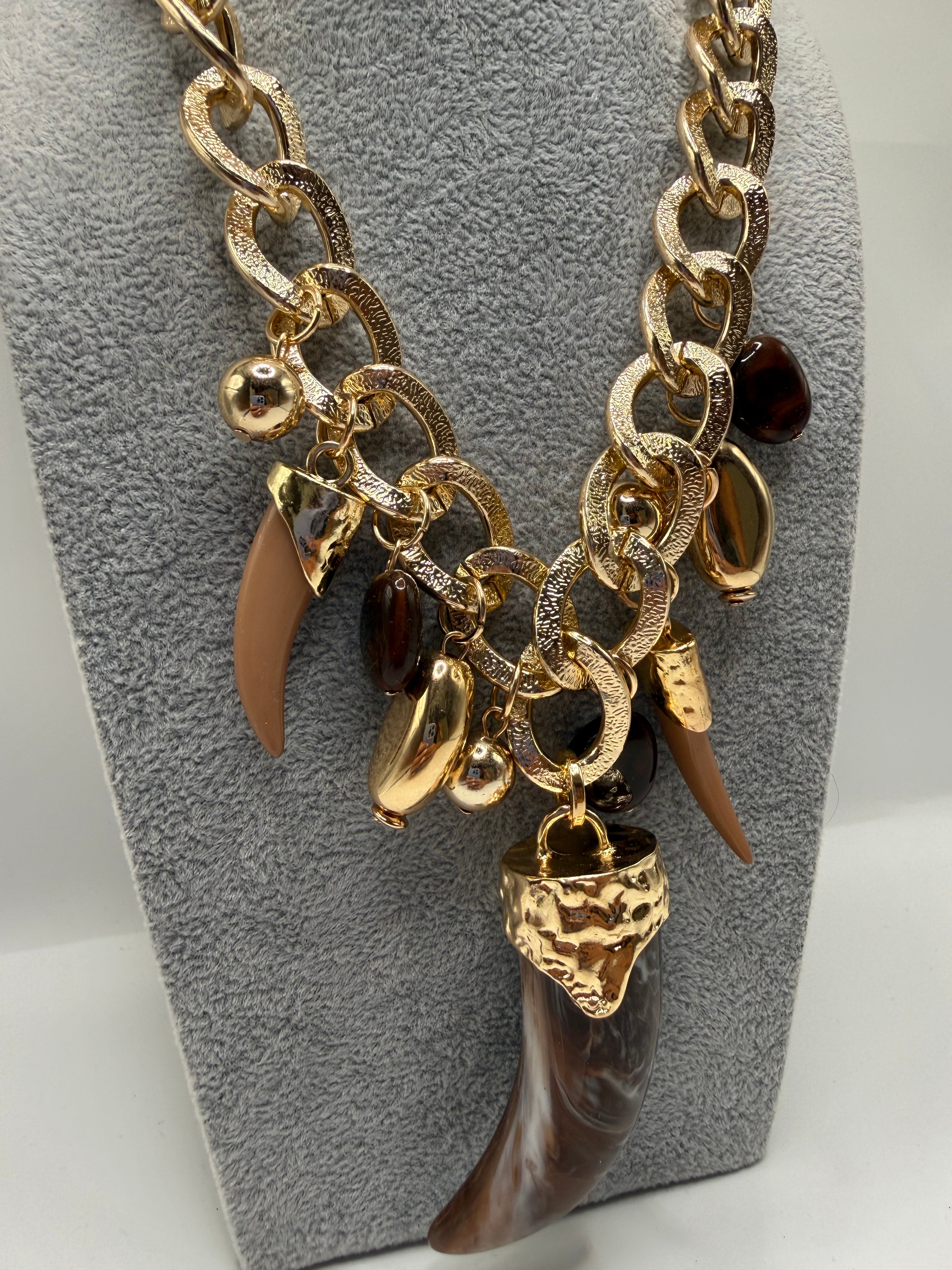 Collana CORNETTO - MARRONE