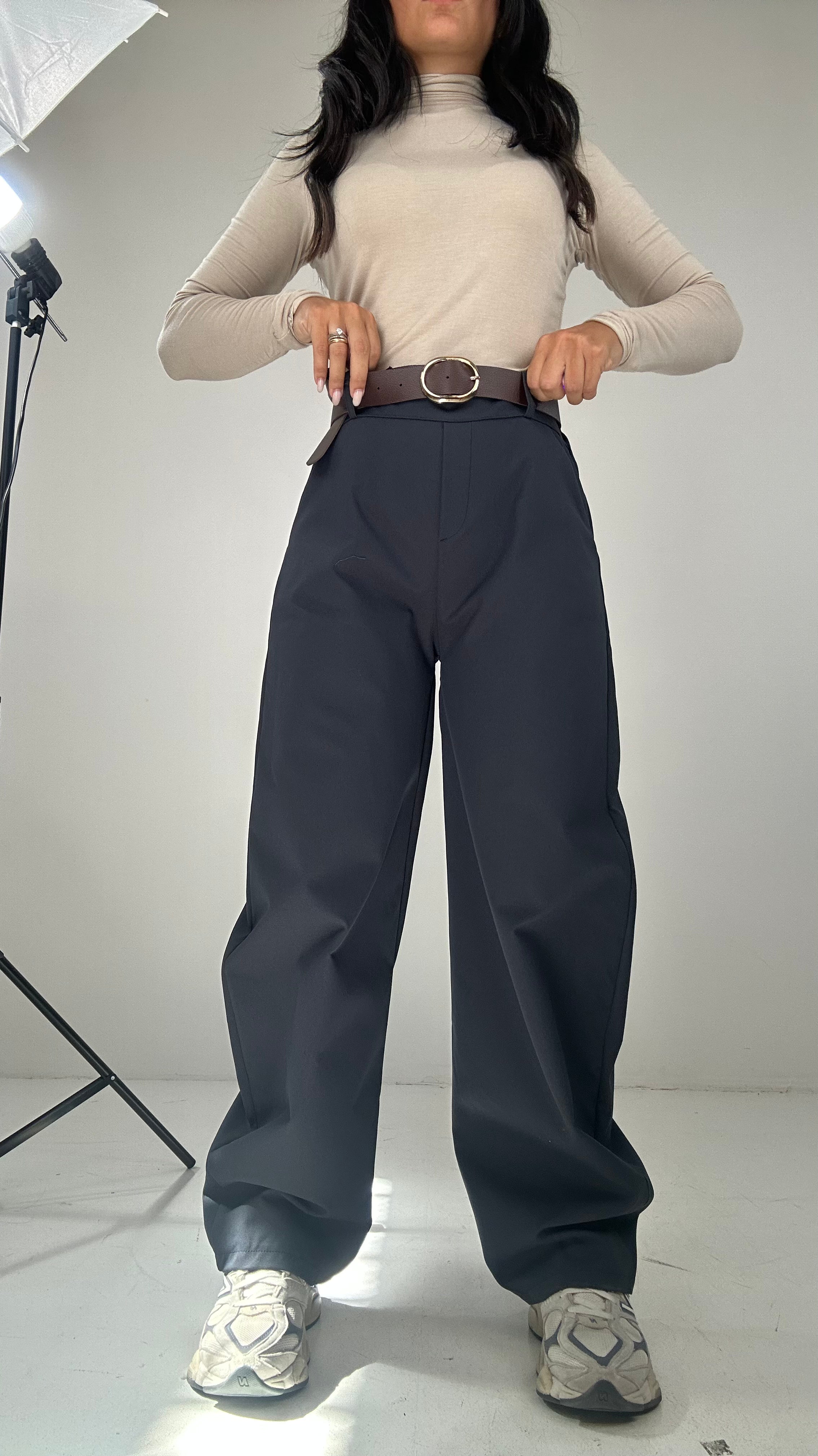 Pantalone CON CINTURA BALL - BLU