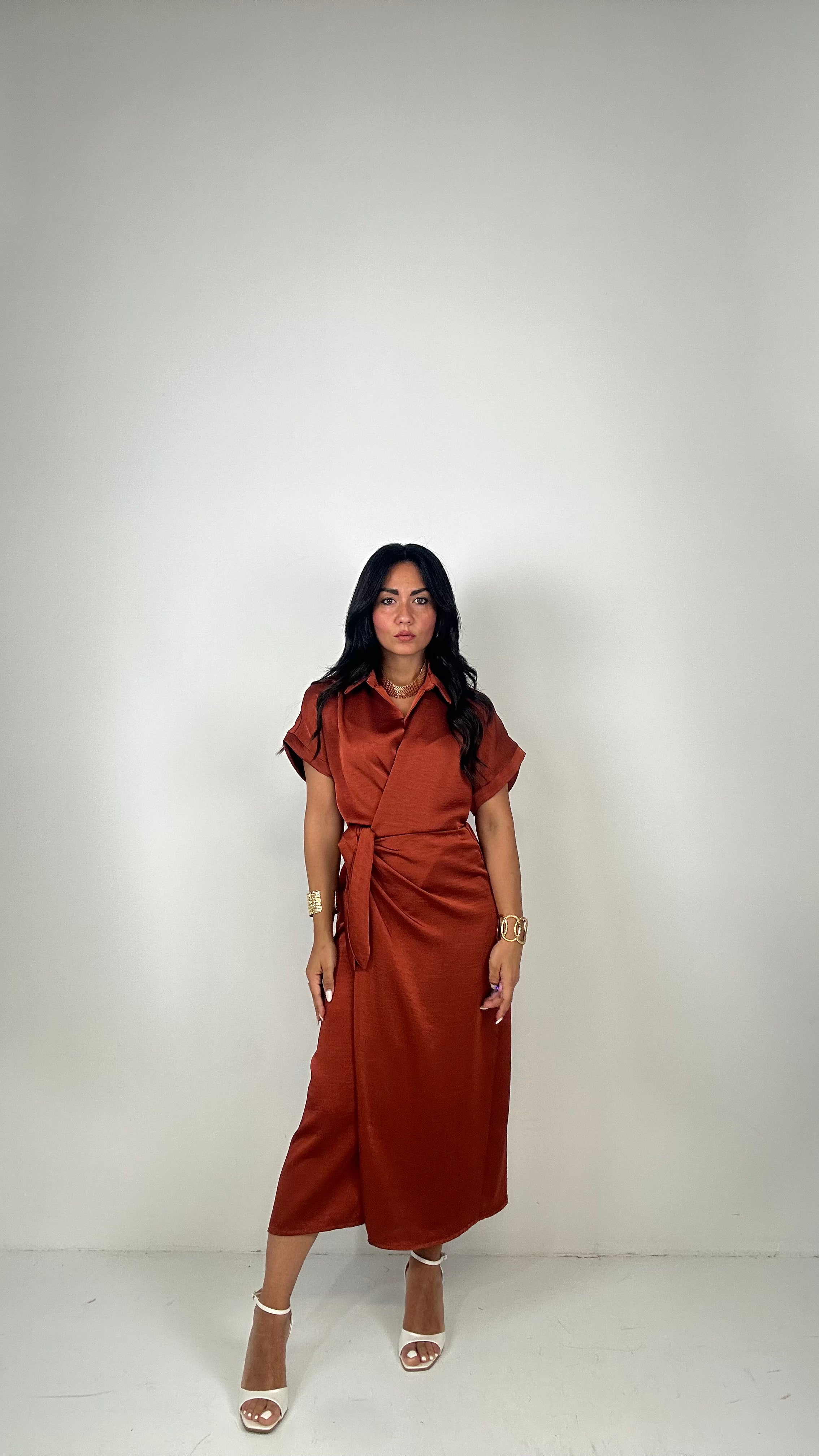 Vestito SATIN PORTAFOGLIO - COCCIO