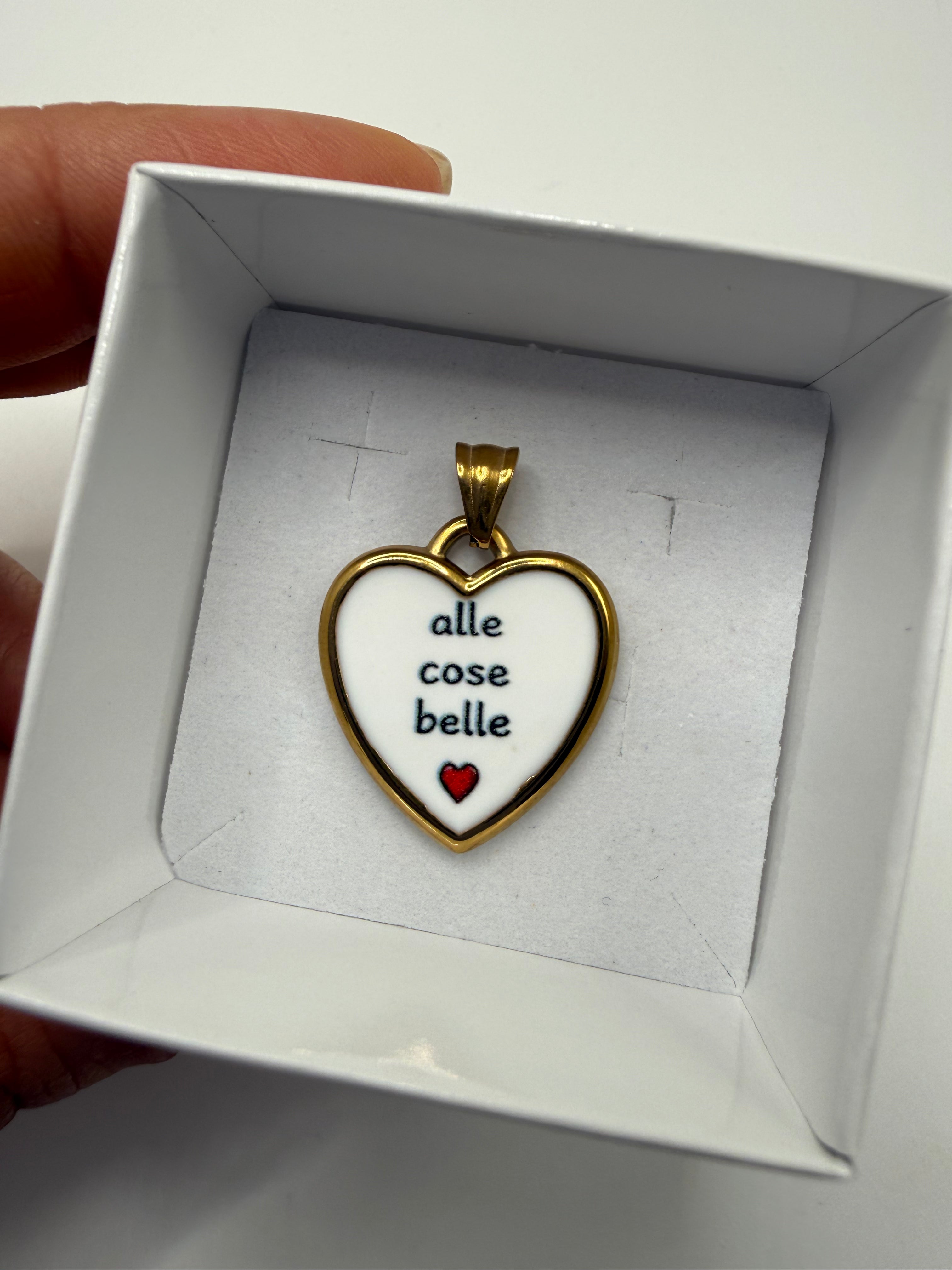 Ciondolo ALLE COSE BELLE - BIANCO
