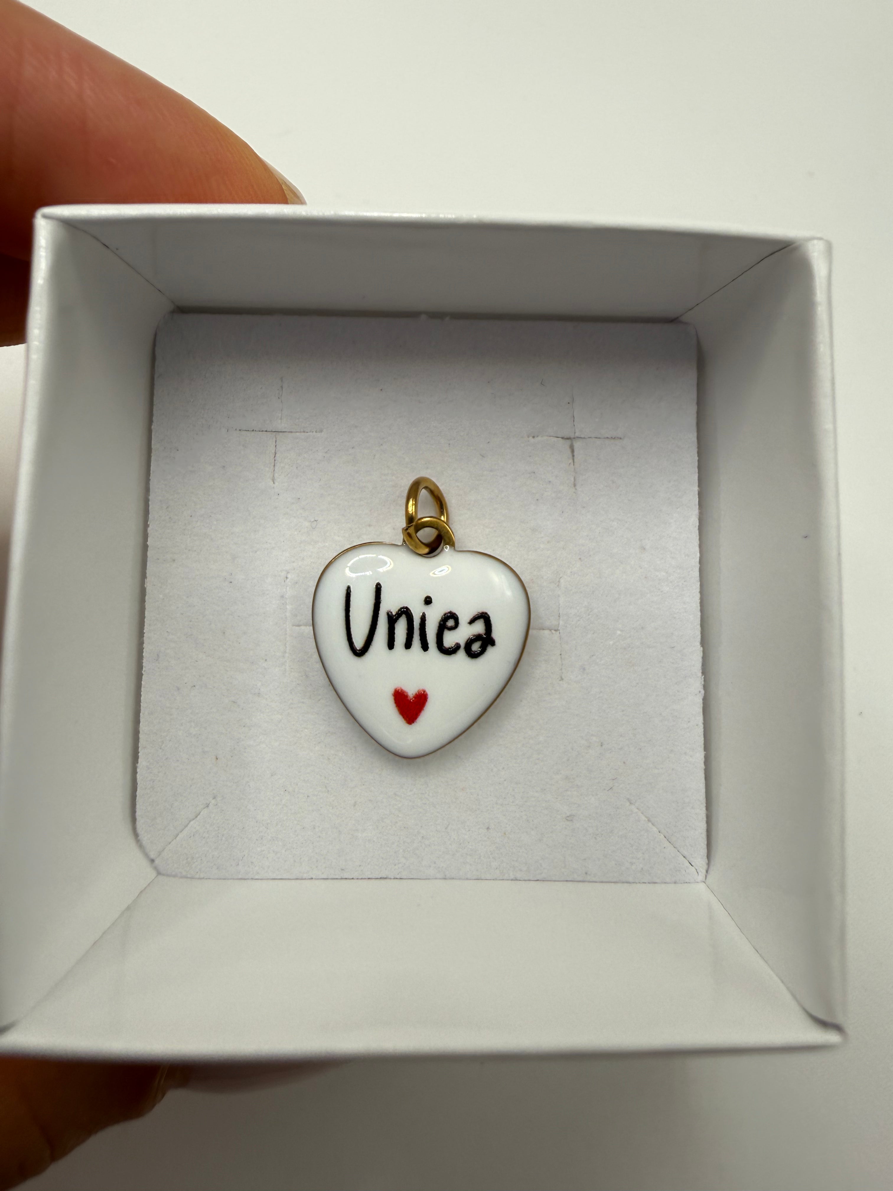 Ciondolo UNICA CUORE - BIANCO