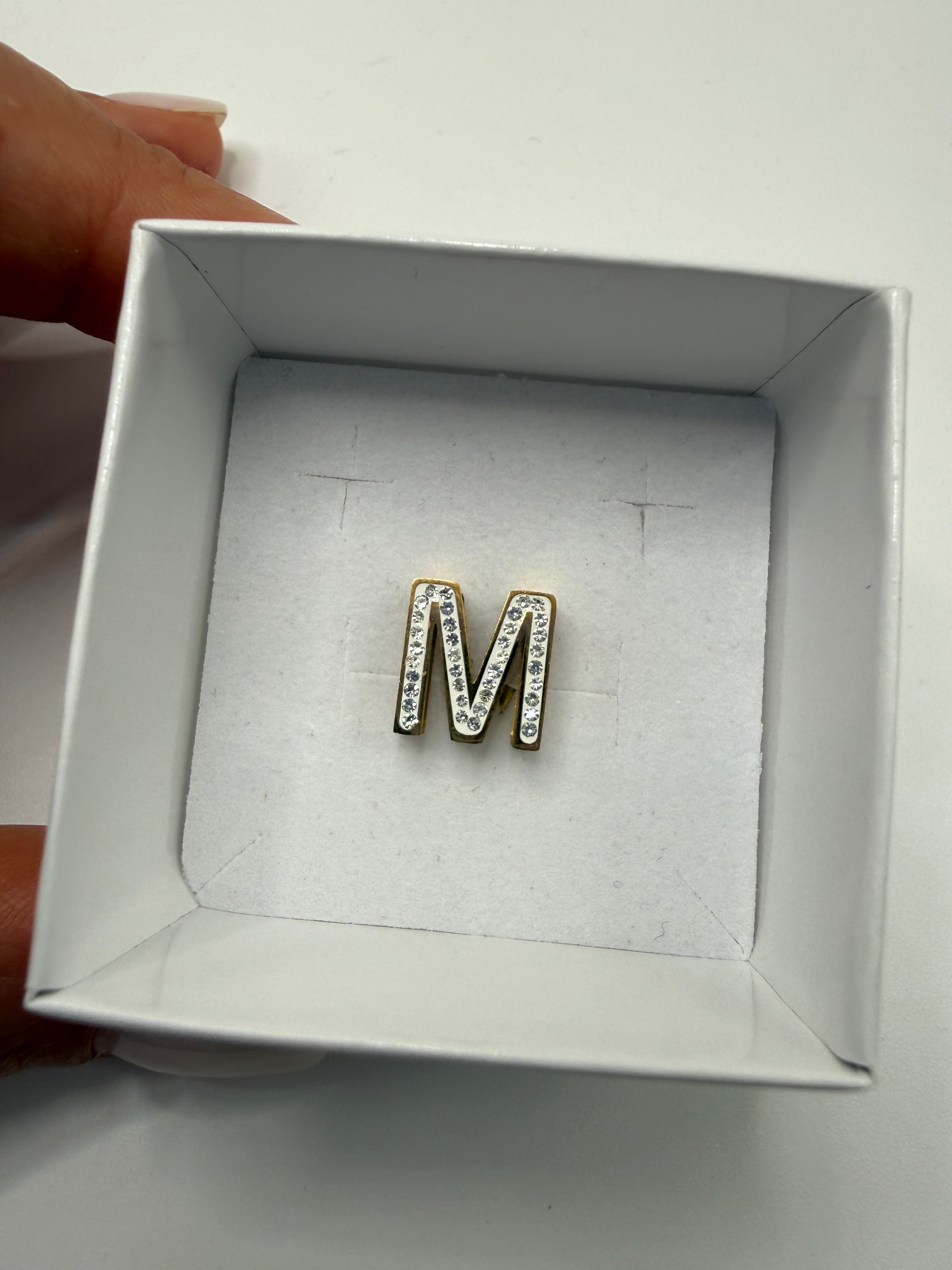 Ciondolo ORO LETTERA BRILL - M