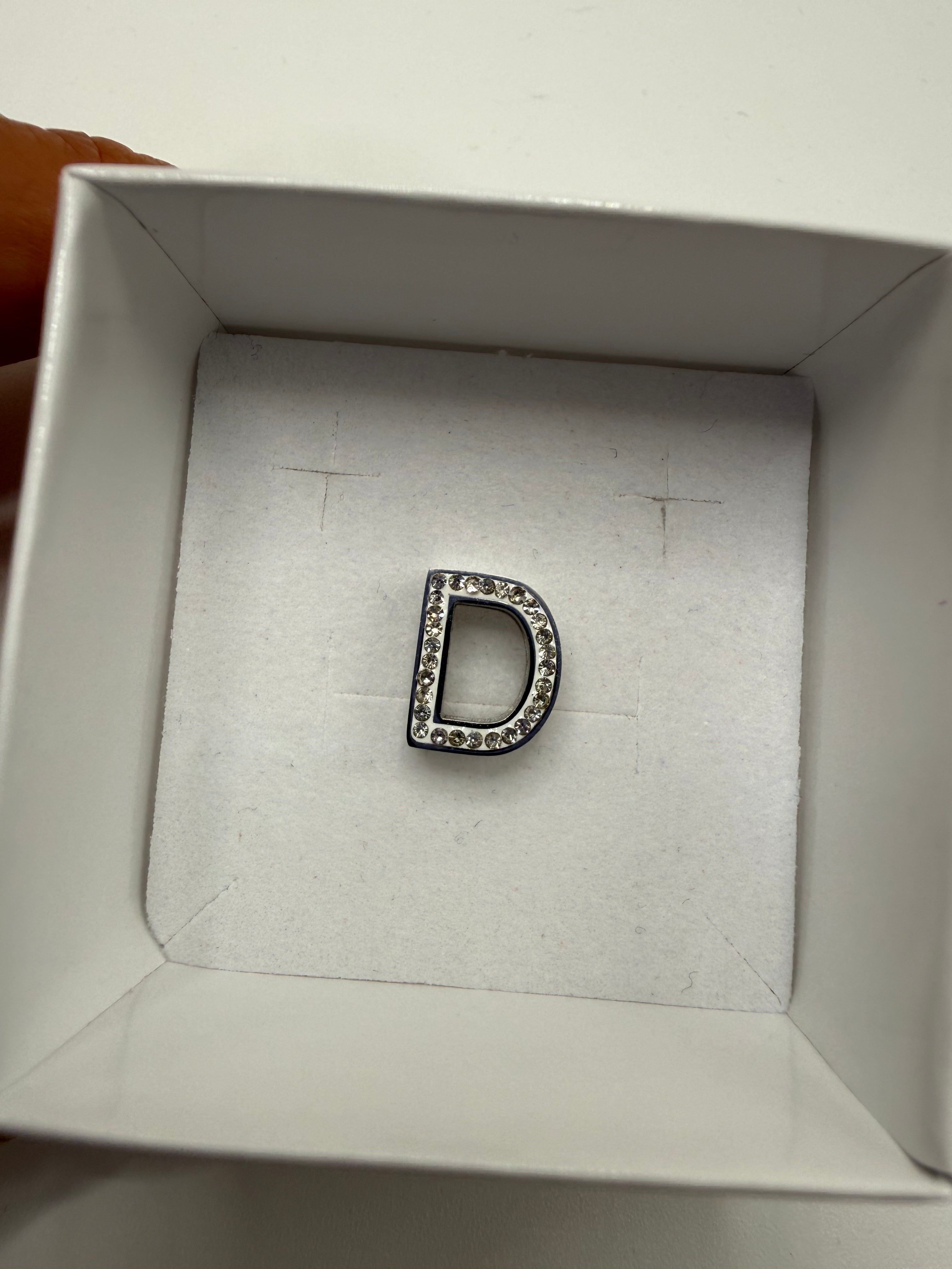 Ciondolo ARGENTO LETTERA BRILL - D