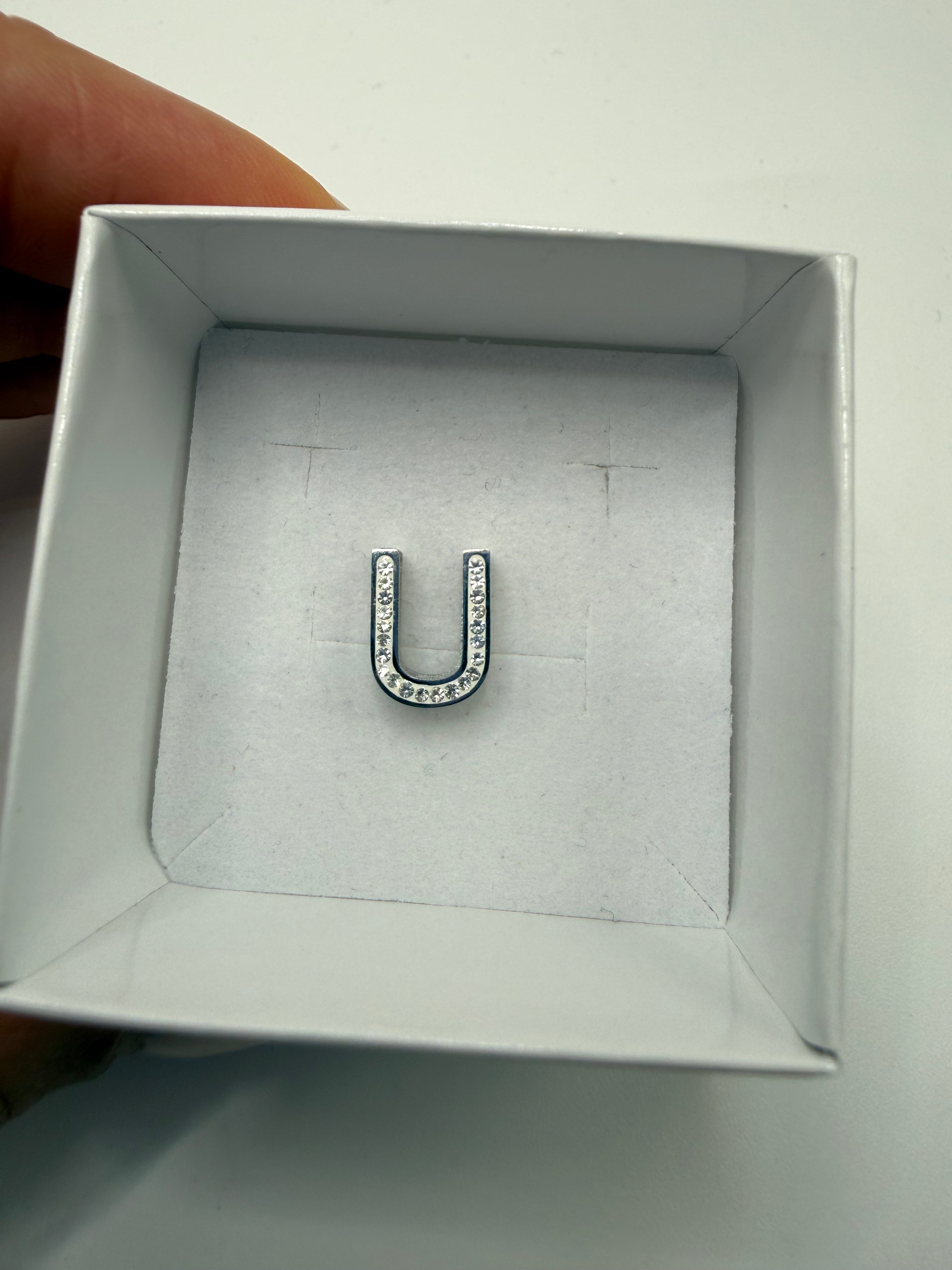 Ciondolo ARGENTO LETTERA BRILL - U