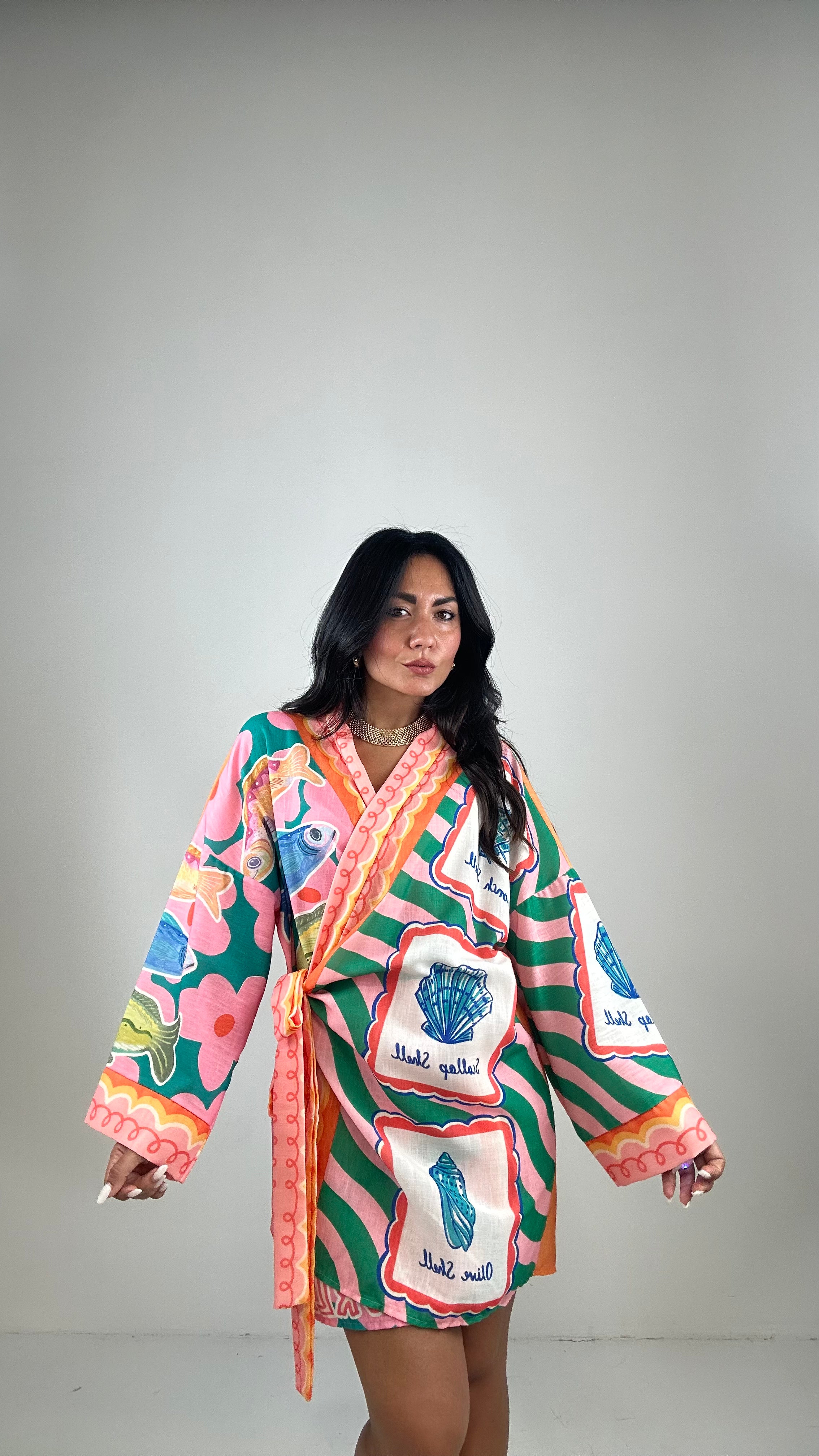 Vestito PORTAGLIO MANICA LARGA - ARANCIO