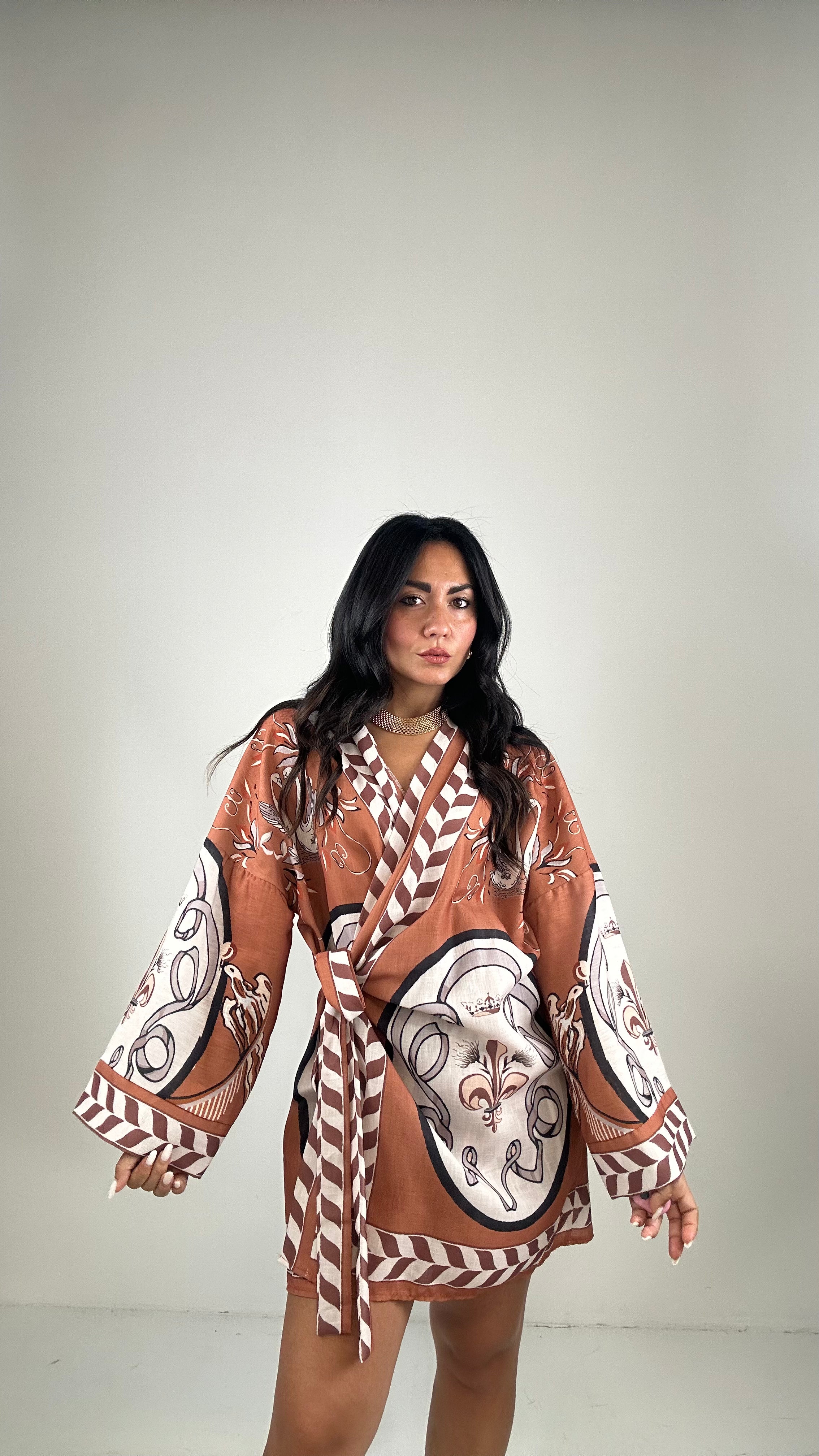 Vestito PORTAGLIO MANICA LARGA - CAMMELLO