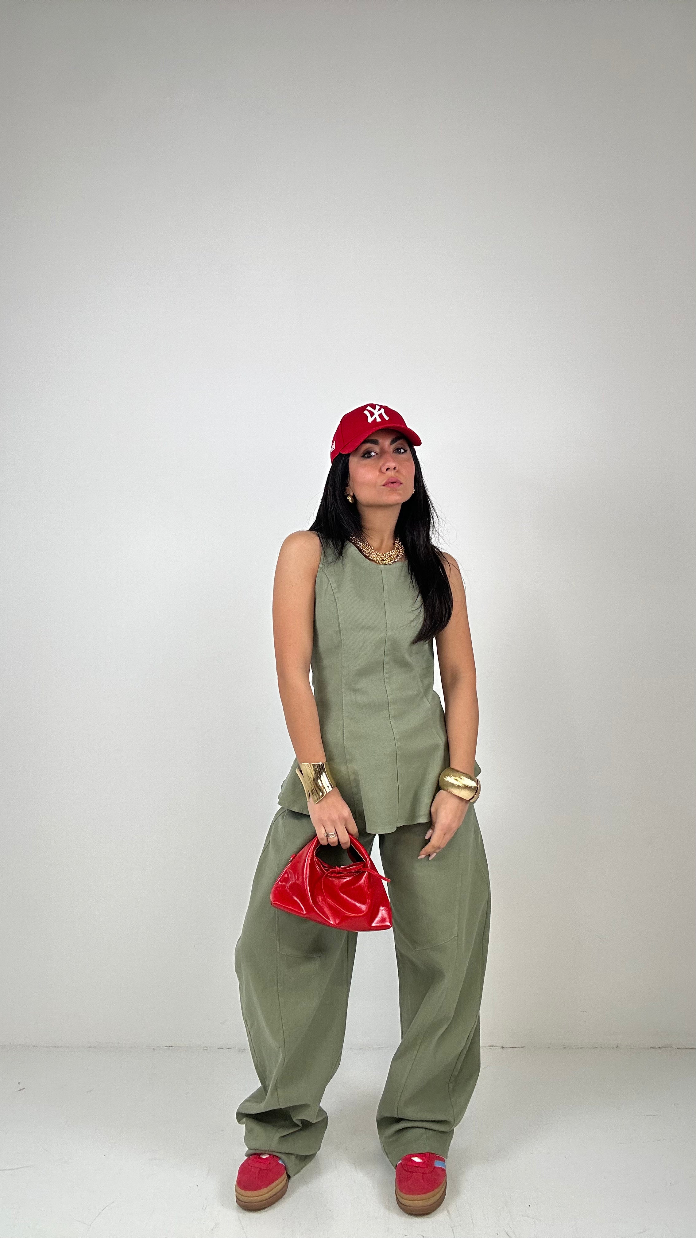 Completo BALLON E GILET - VERDE MILITARE