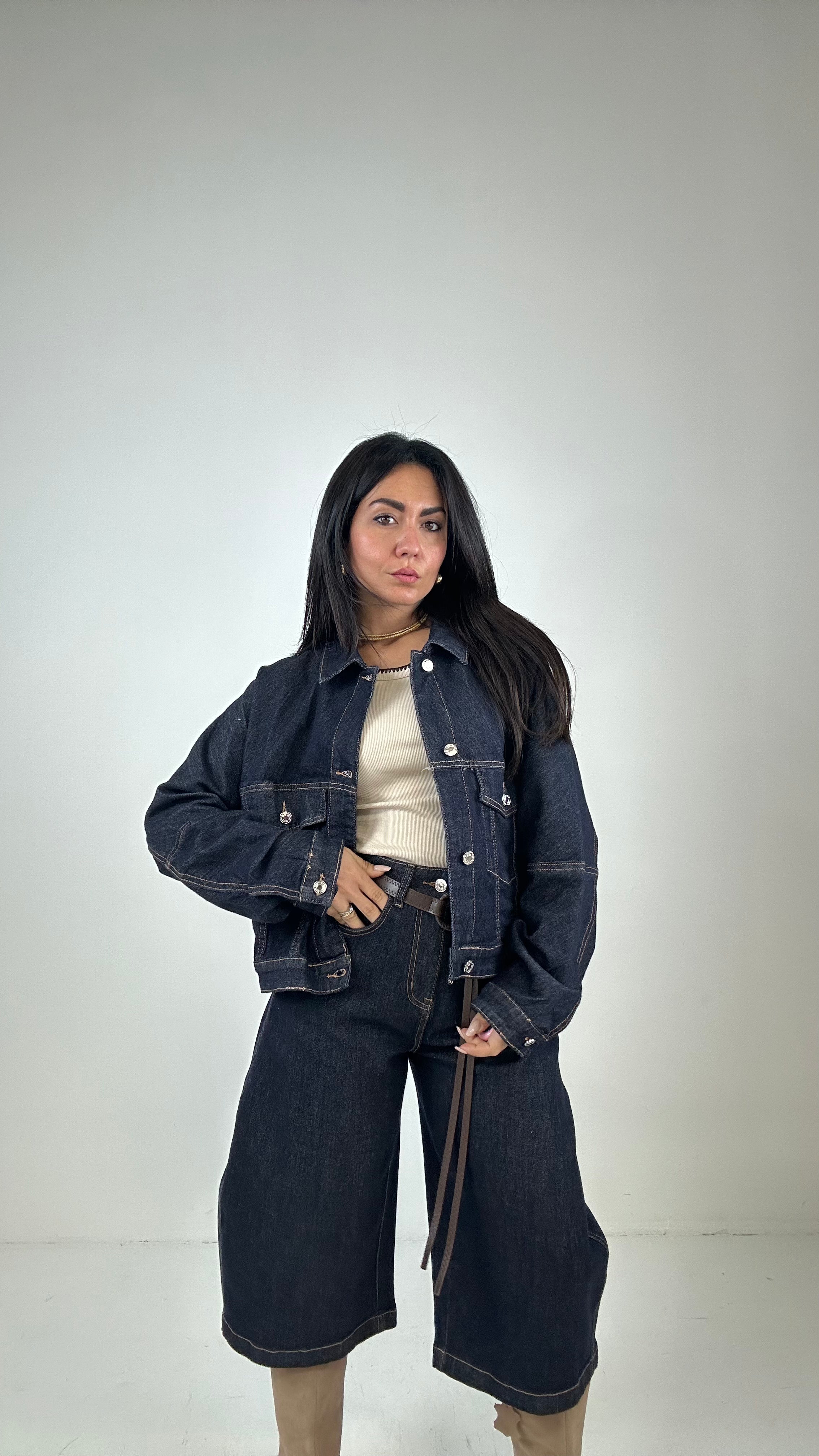 Bermuda WIDE LEG - JEANS