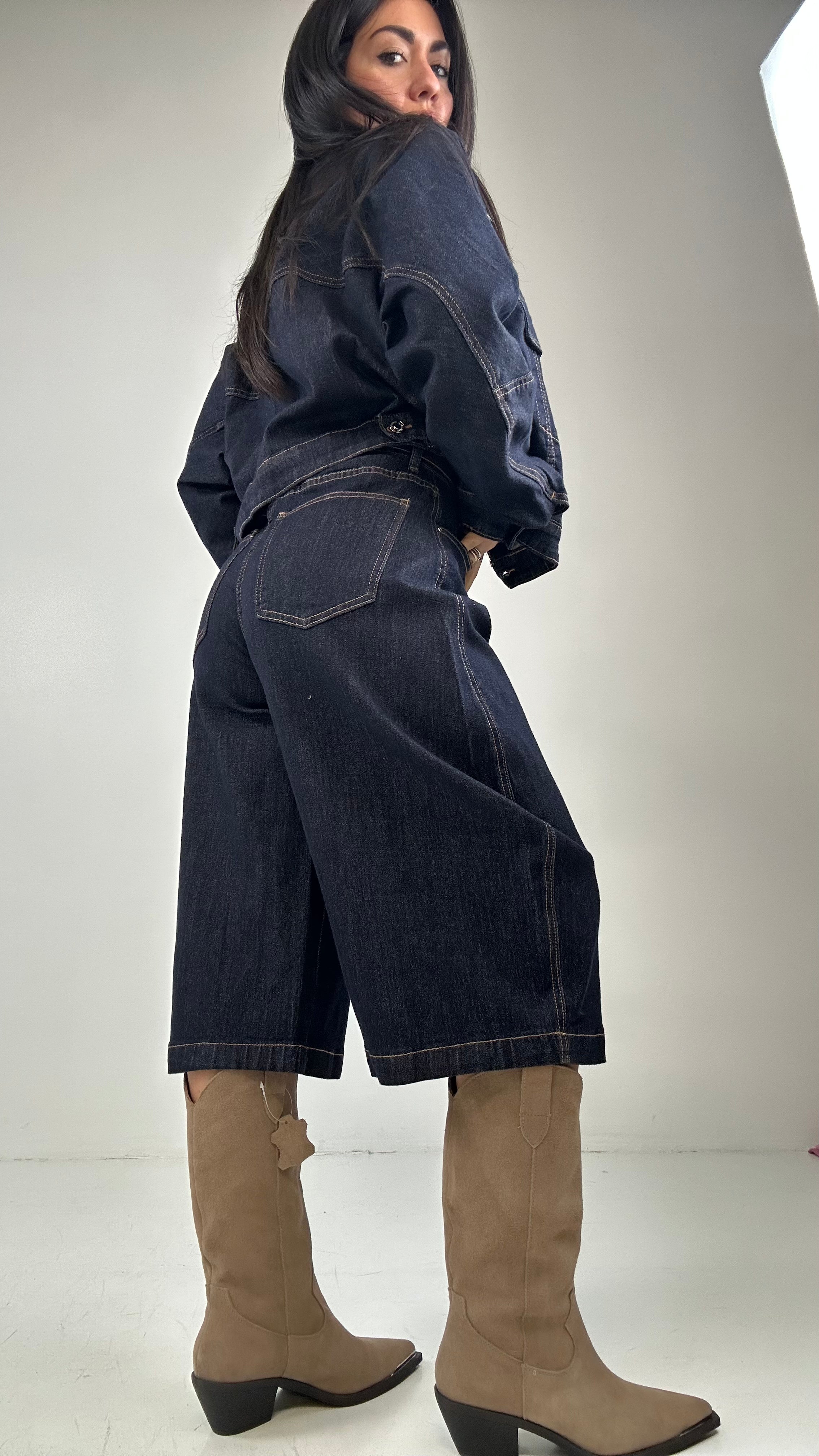 Bermuda WIDE LEG - JEANS