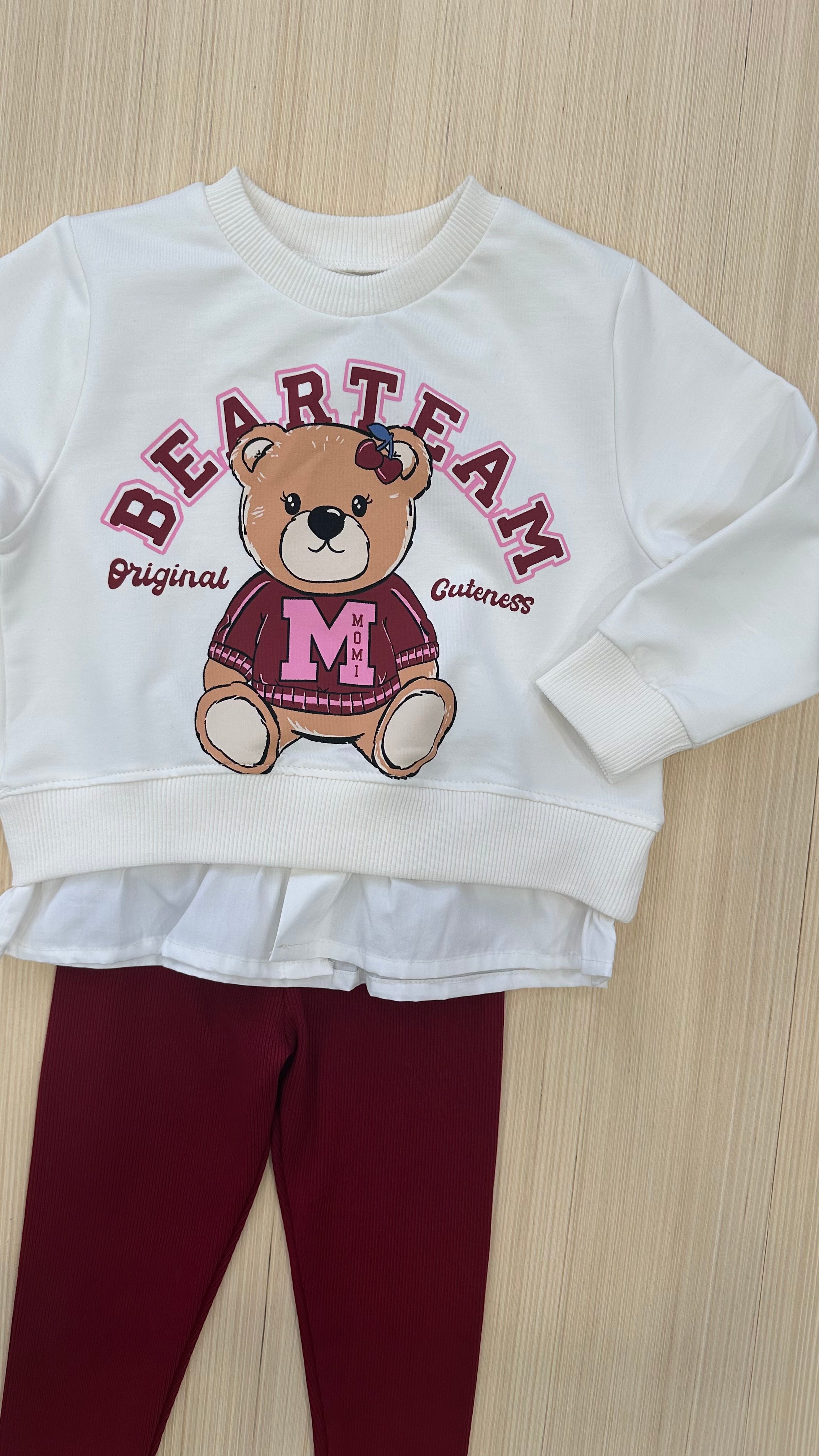 Completo BEAR TEAM 2-10A - BIANCO
