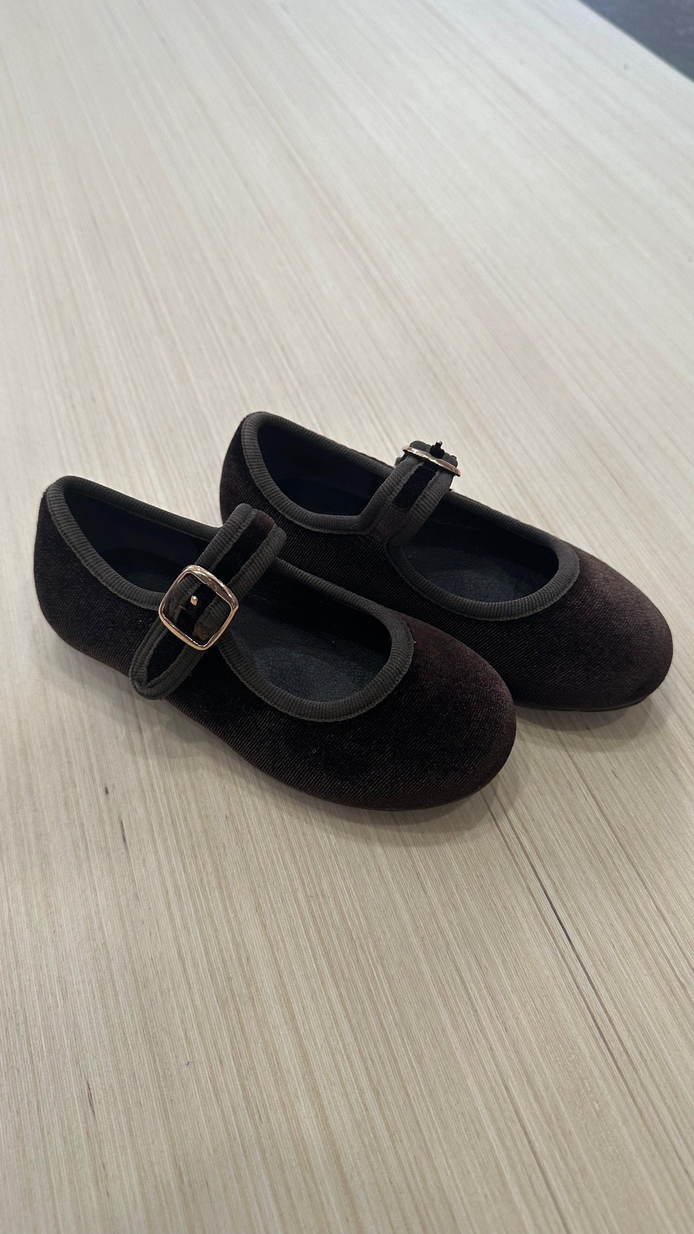 Ballerina IN VELLUTO 25-36 - MARRONE