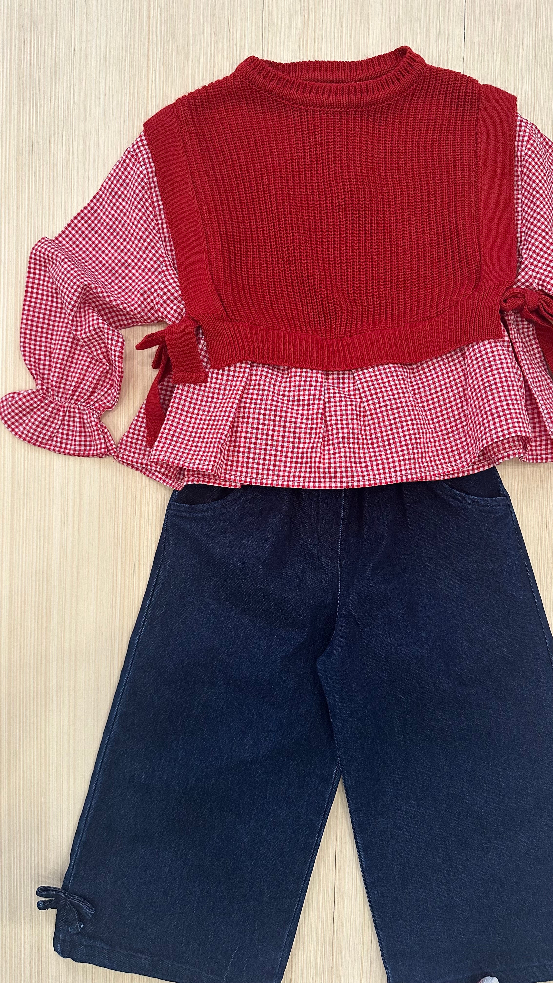 Completo QUADRETTINI 2-10 - ROSSO