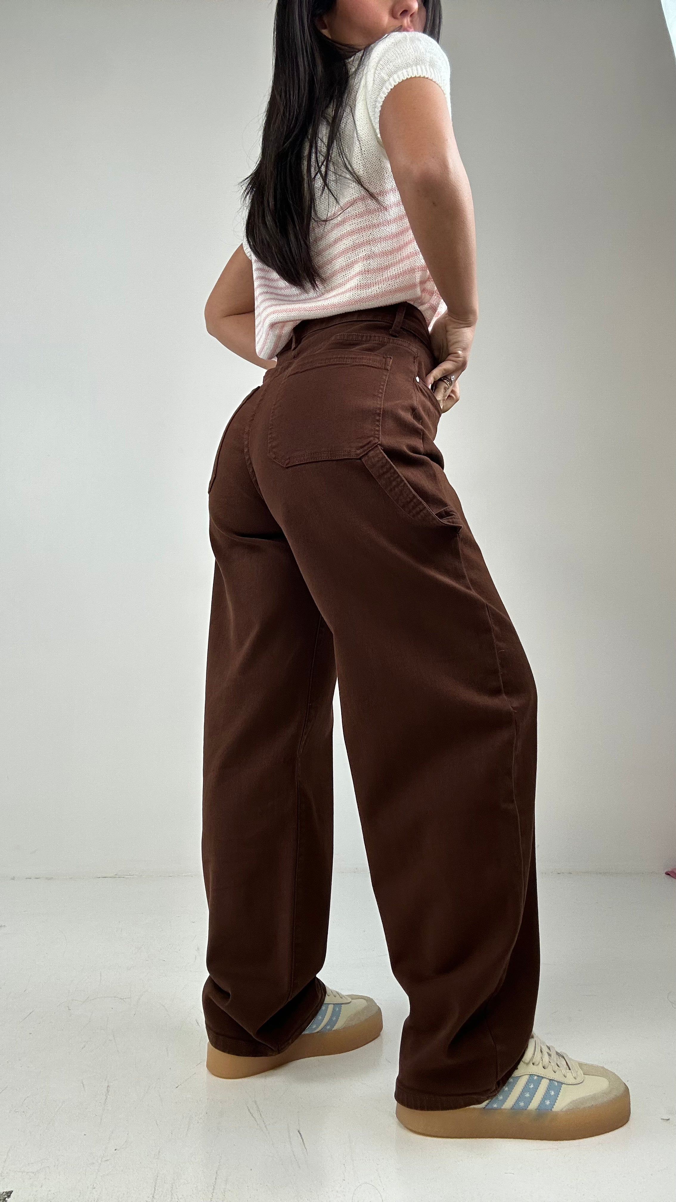 Jeans SLOUCHY BROW - MARRONE