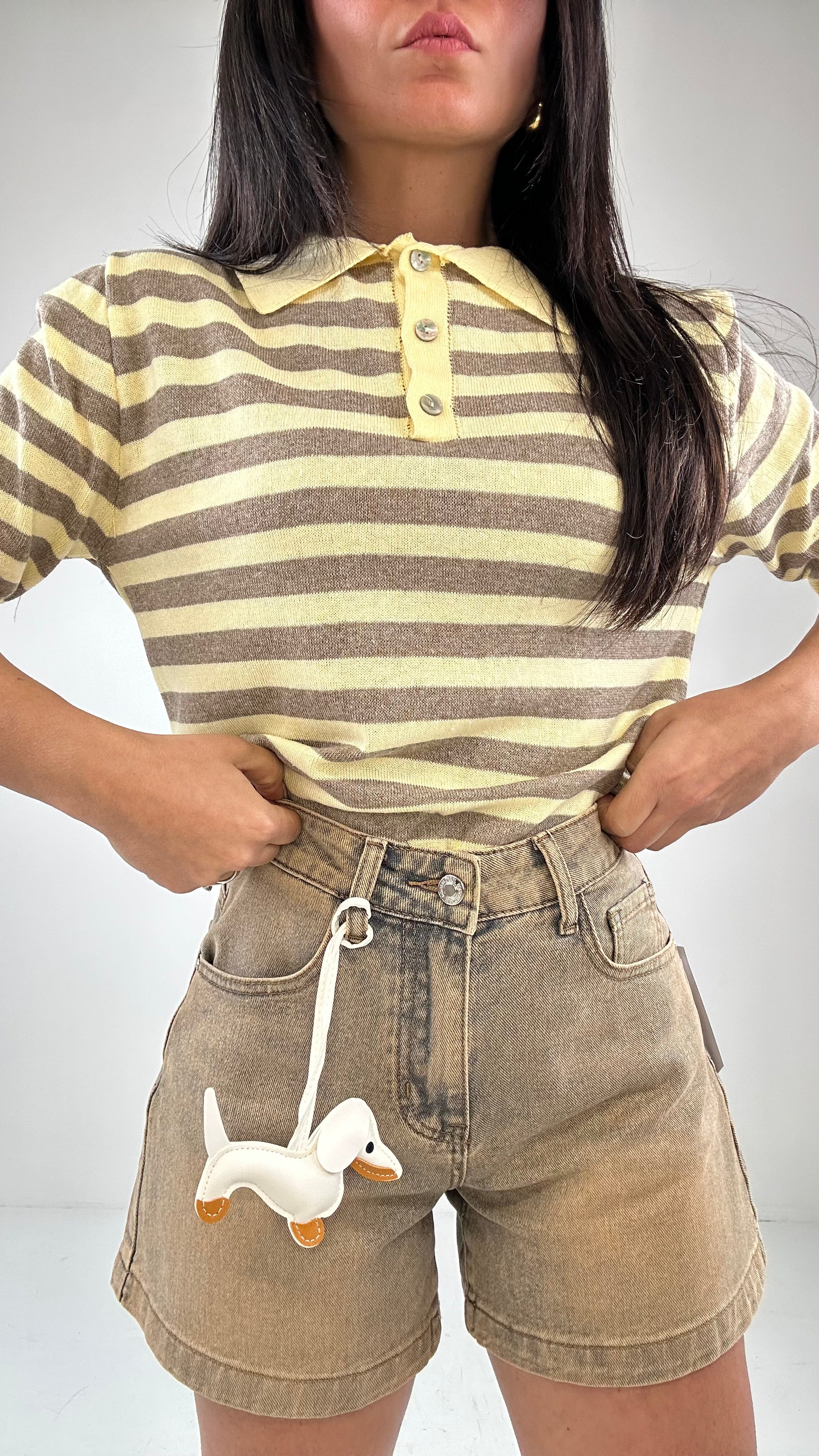 Shorts SABBIATO CON BASSOTTO - JEANS