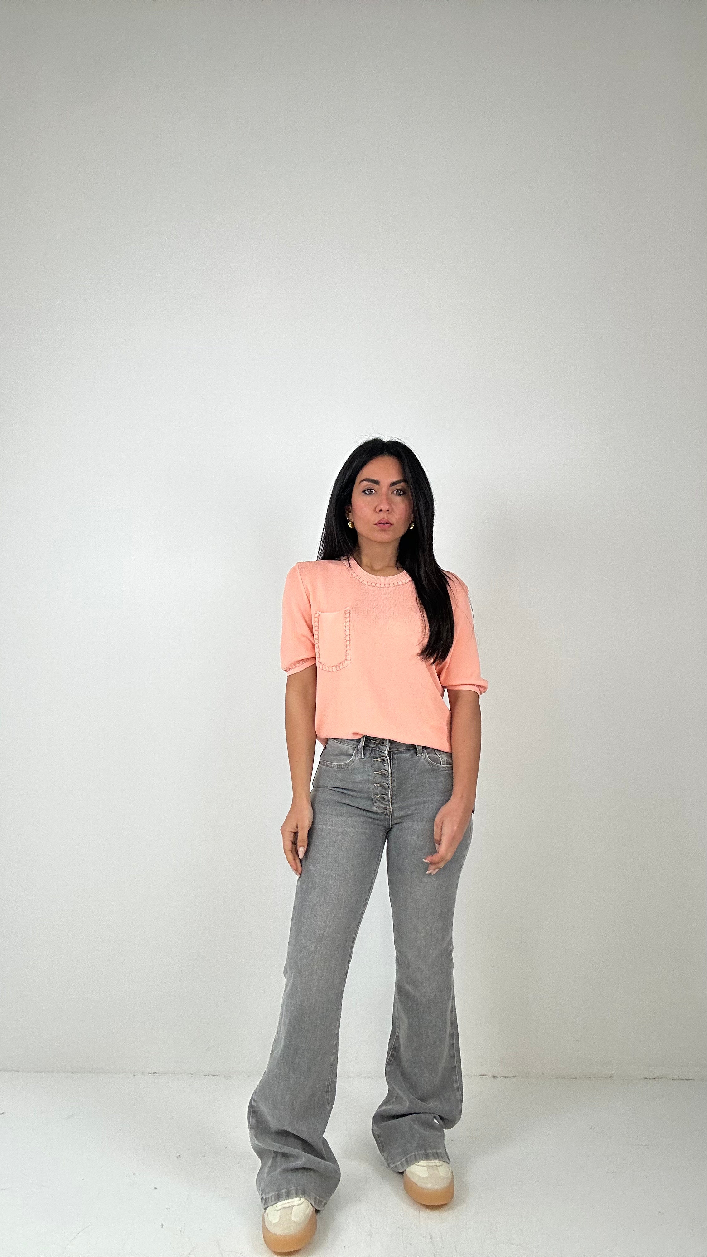 Jeans FLARED PANTS - GRIGIO