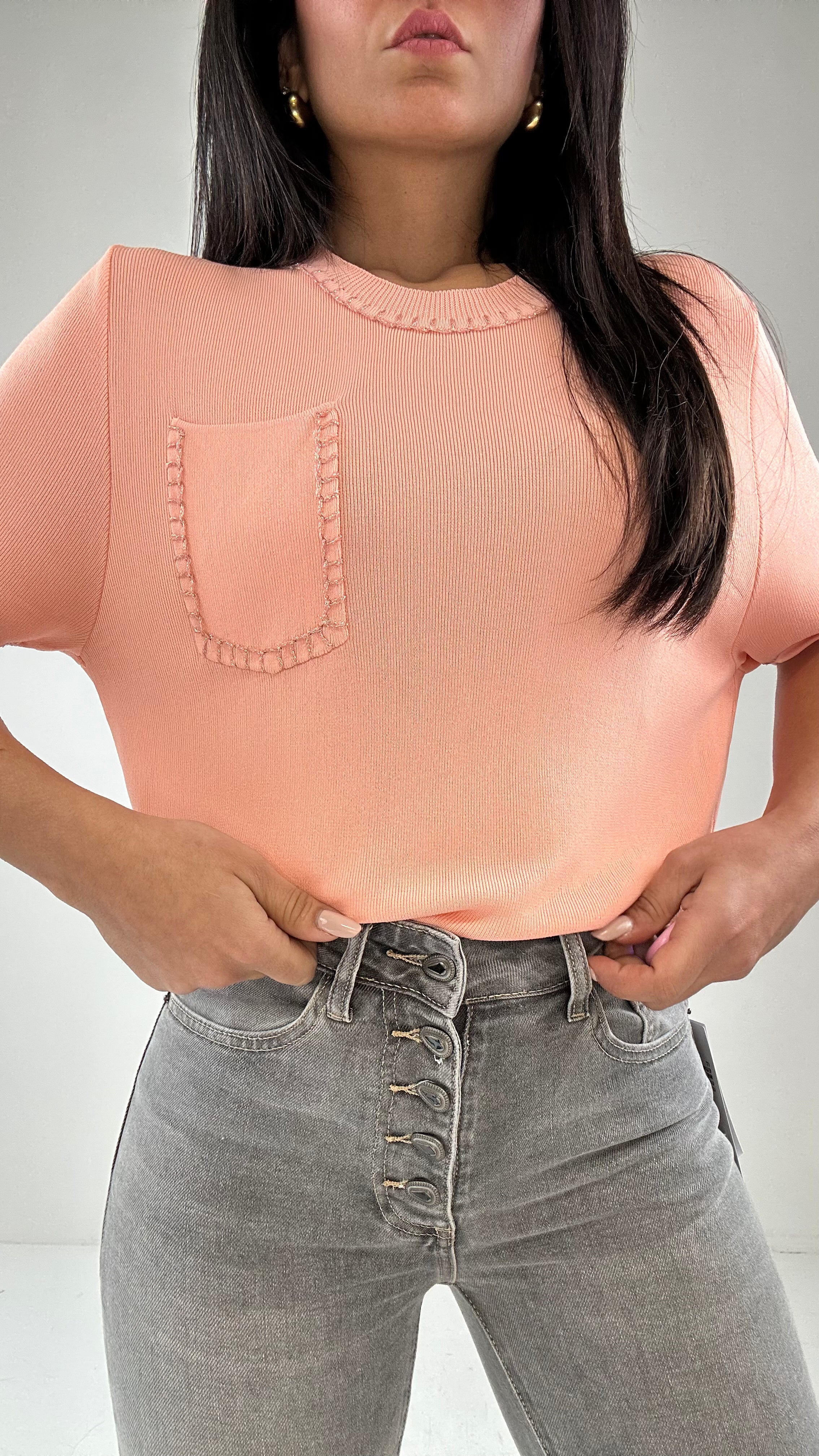 Jeans FLARED PANTS - GRIGIO