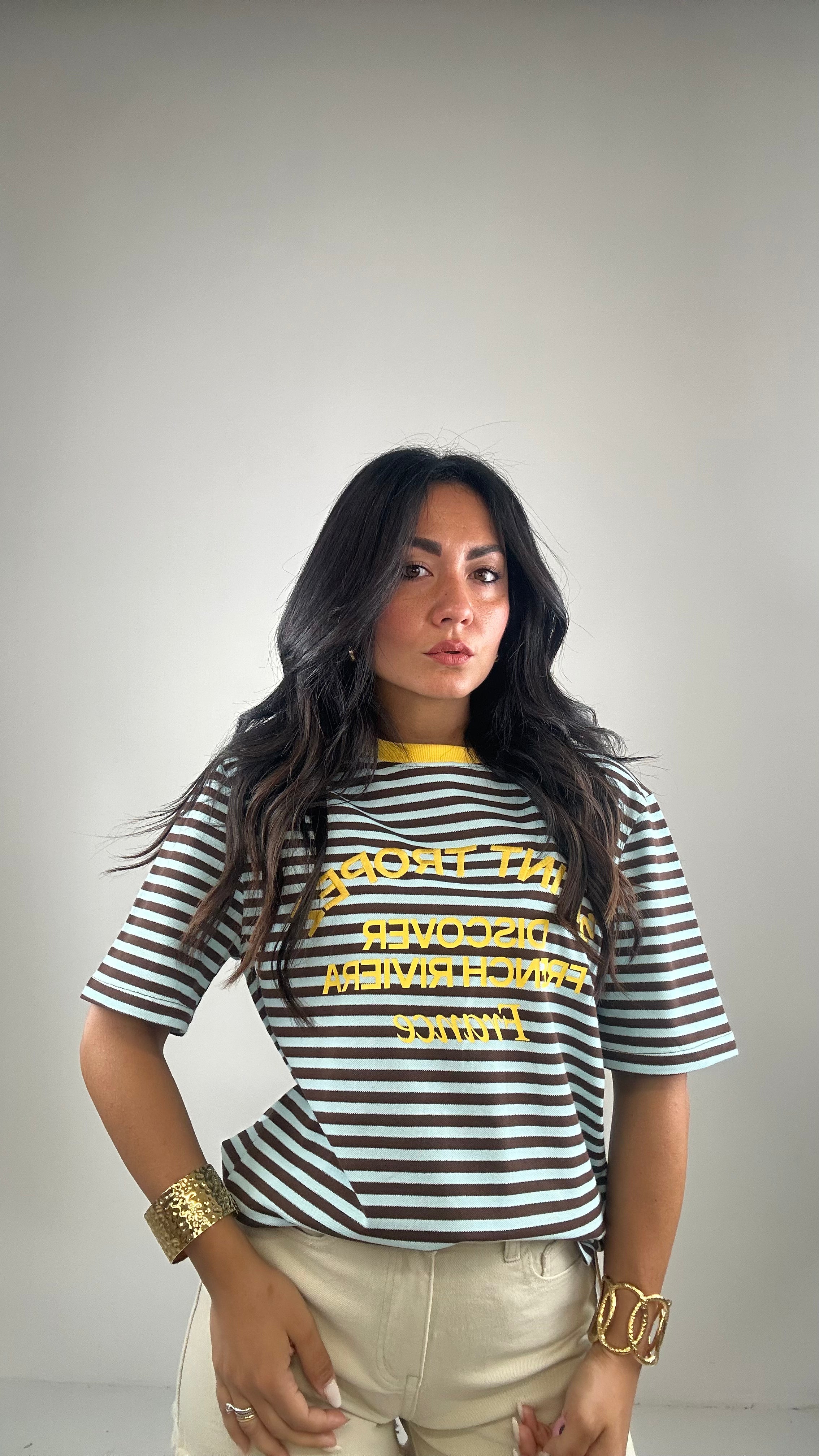 T-shirt SAINT TROPEZ - GIALLO
