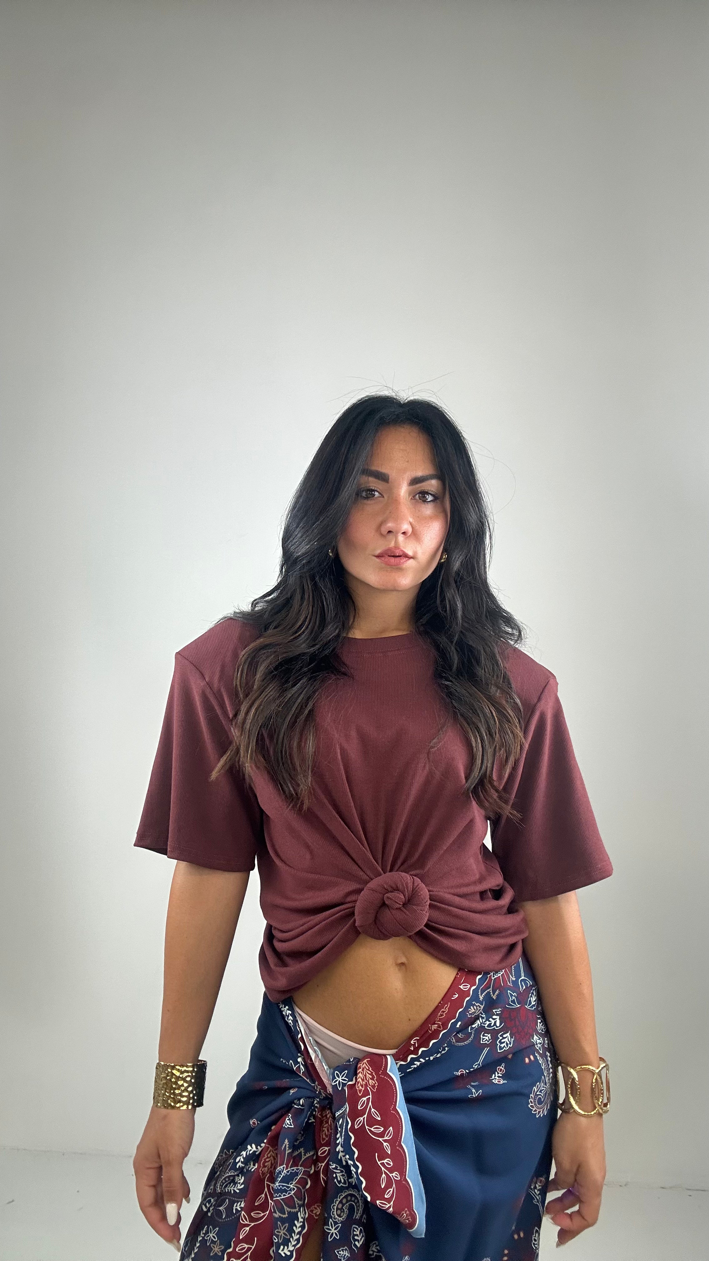 T-shirt A COSTINE CON NODO - VINACCIO