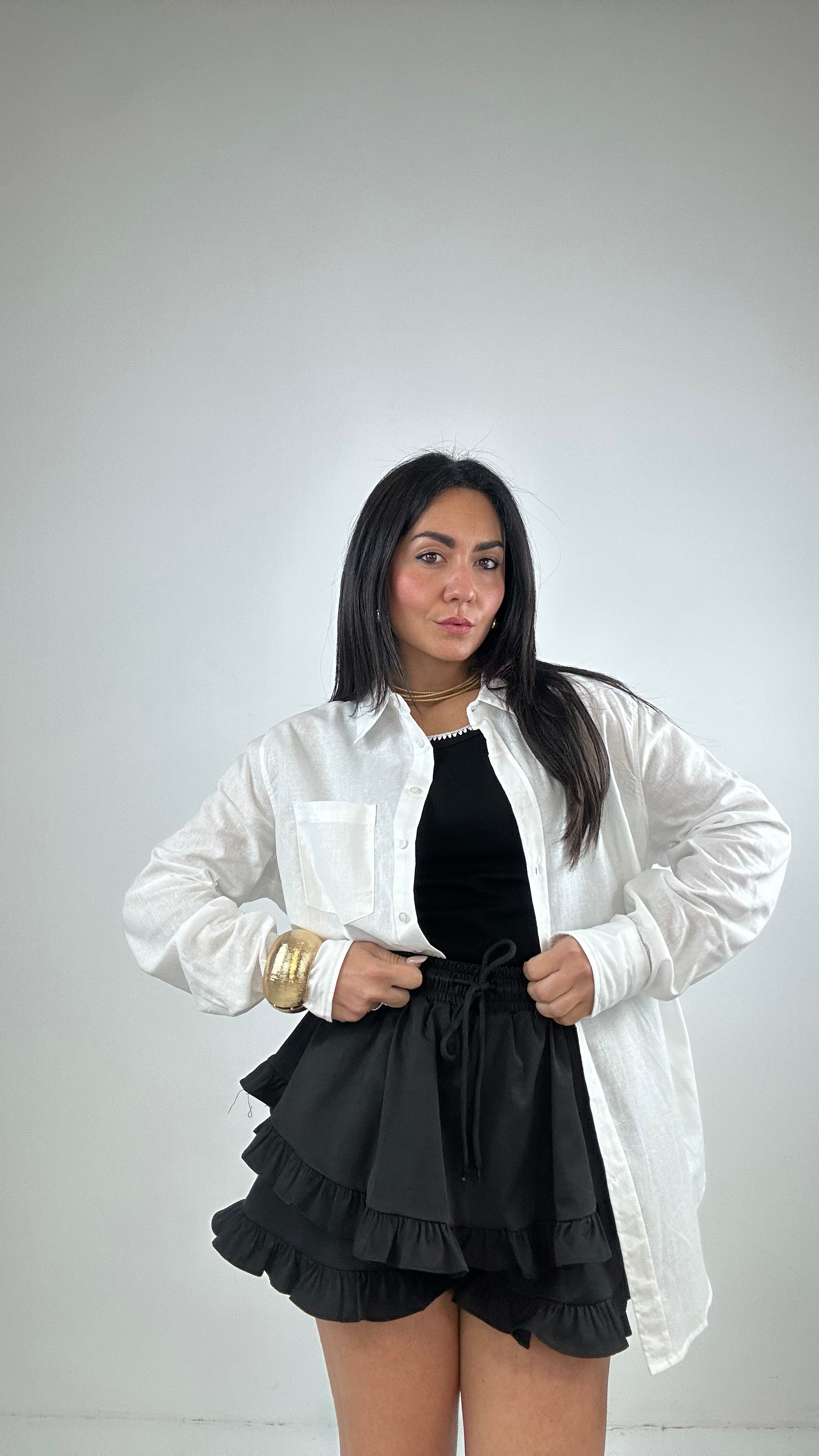 Camicia BASIC CON TASCHINO - BIANCO