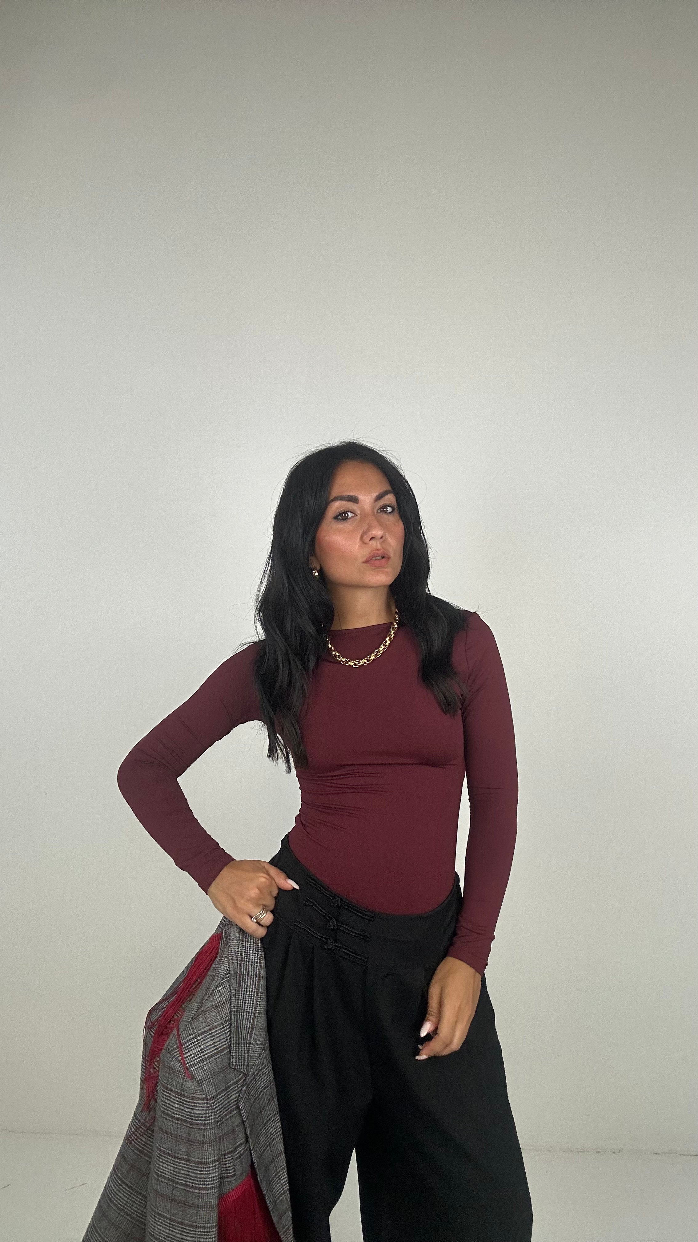 Body NODO SUL RETRO - BORDEAUX