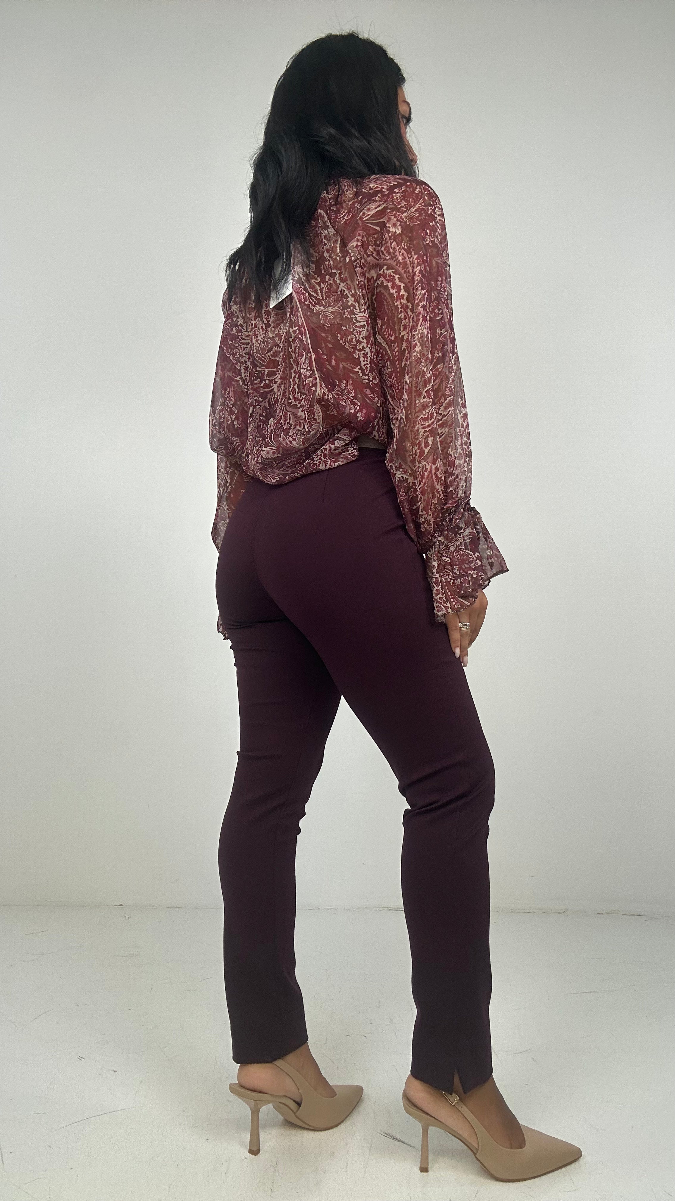 Pantalone PUNTOMILANO DRITTO - BORDEAUX