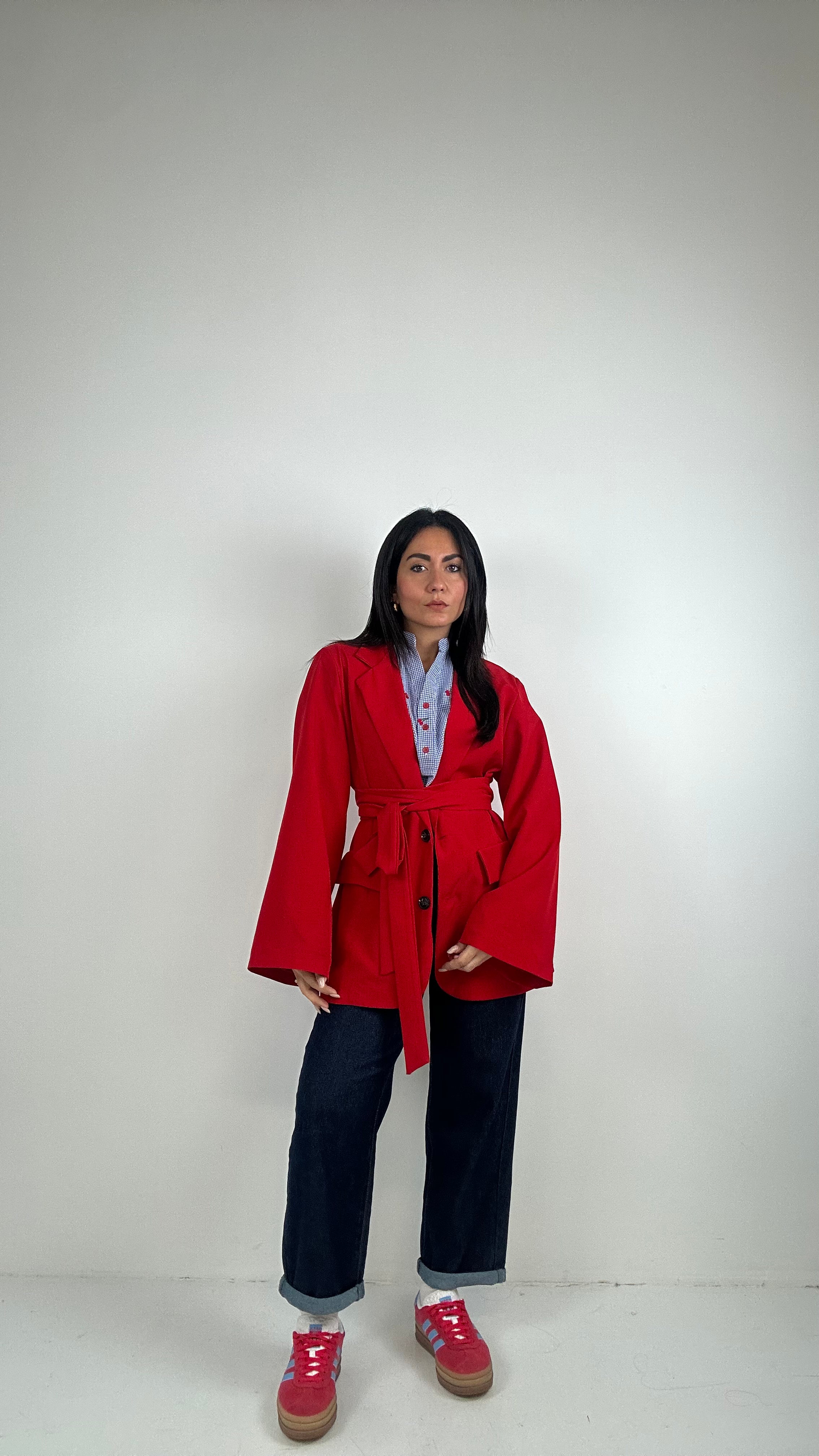 Giacca CINTURA - ROSSO