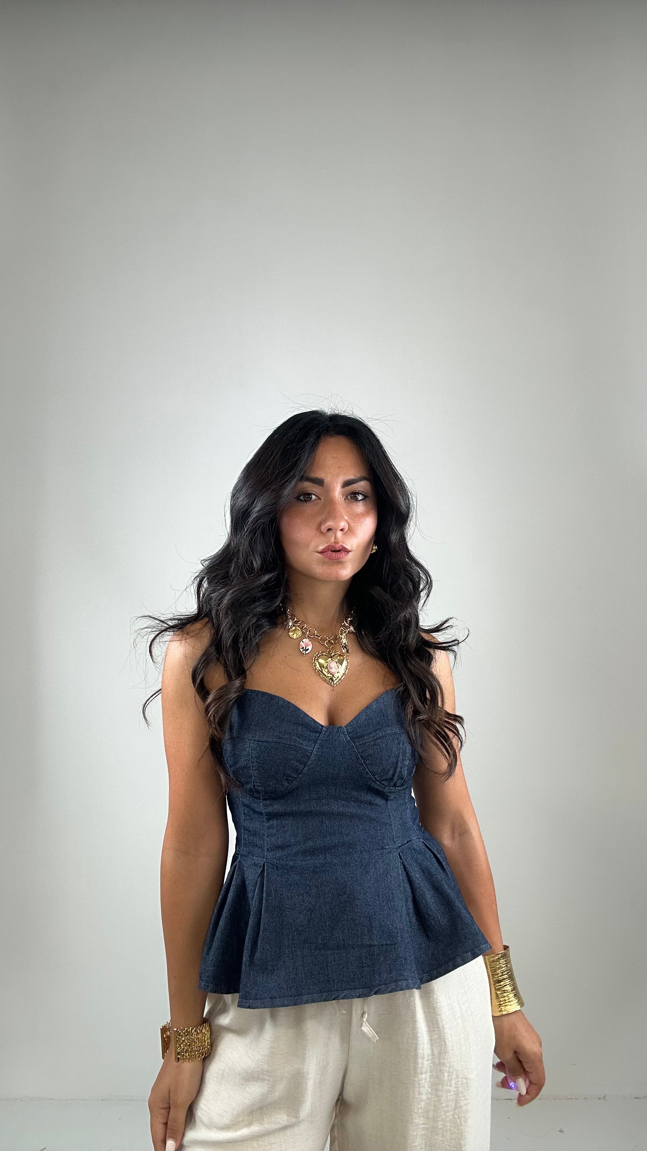 Top VOLANT DENIM - JEANS