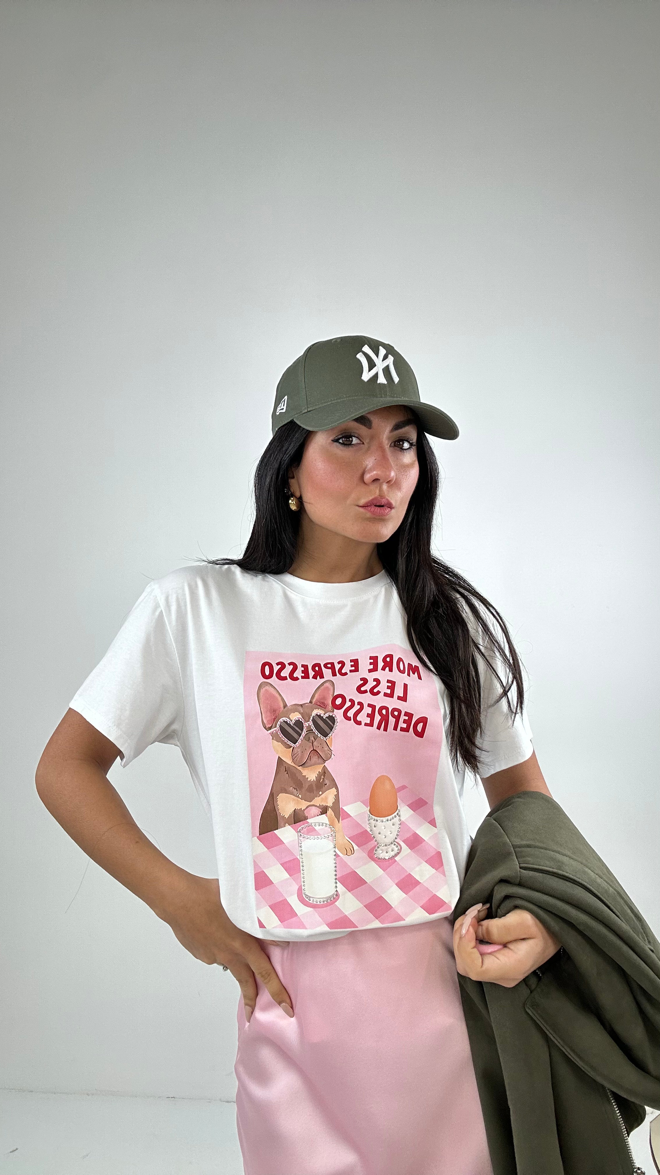 T-shirt BULLDOG - BIANCO