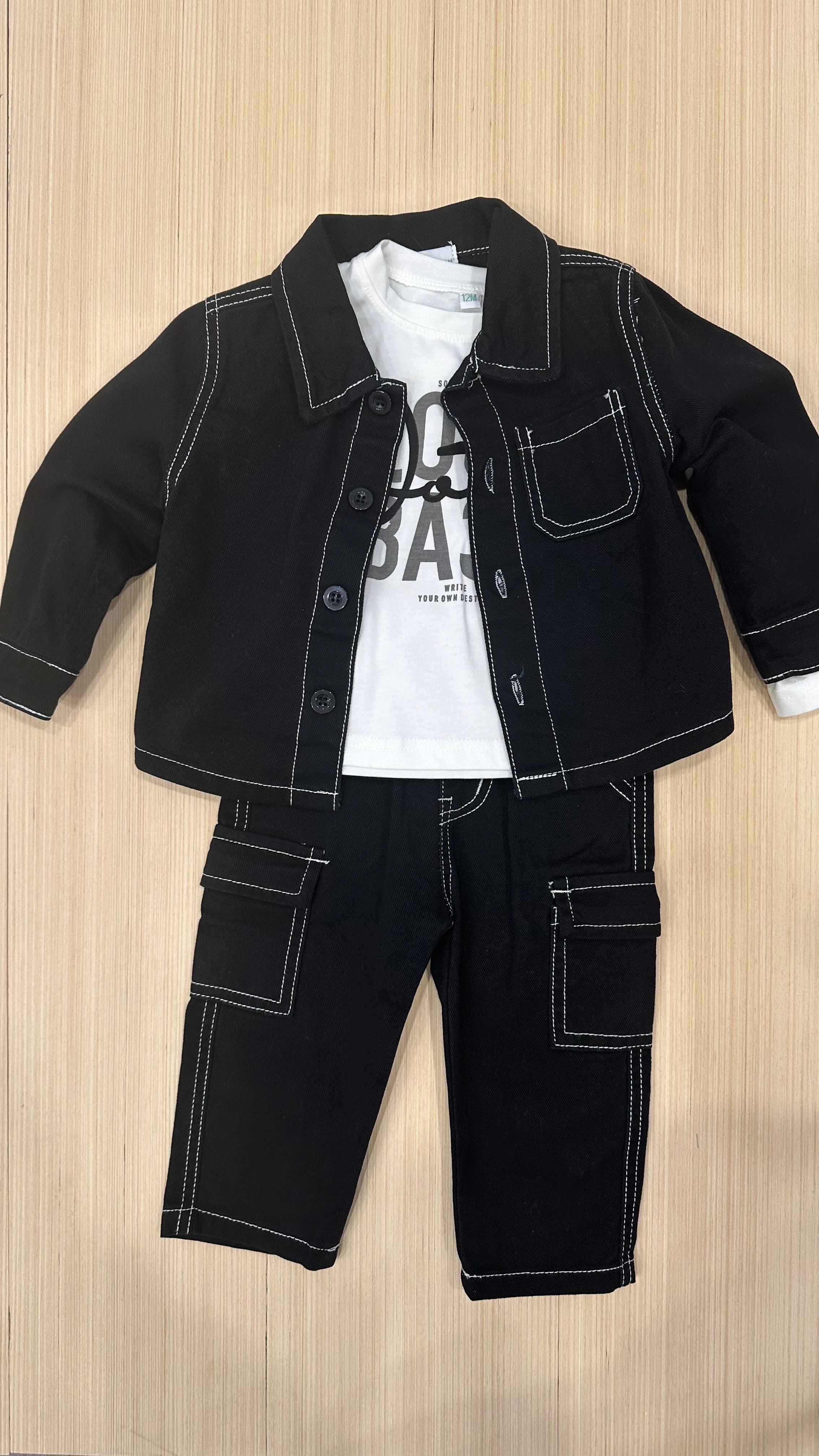 Completo in JEANS LOOK 12-36M - NERO