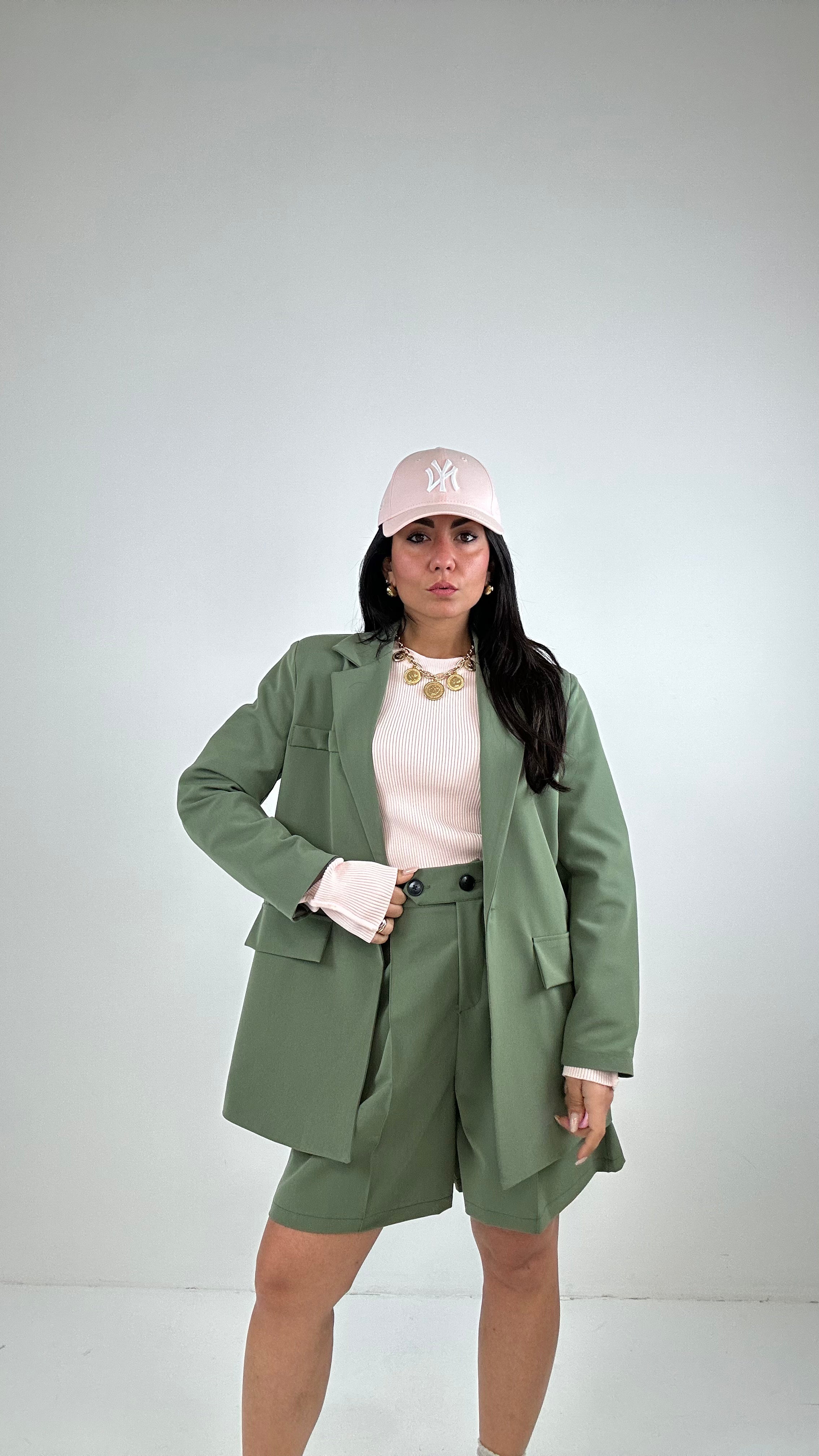 Tailleur BERMUDA - VERDE MILITARE