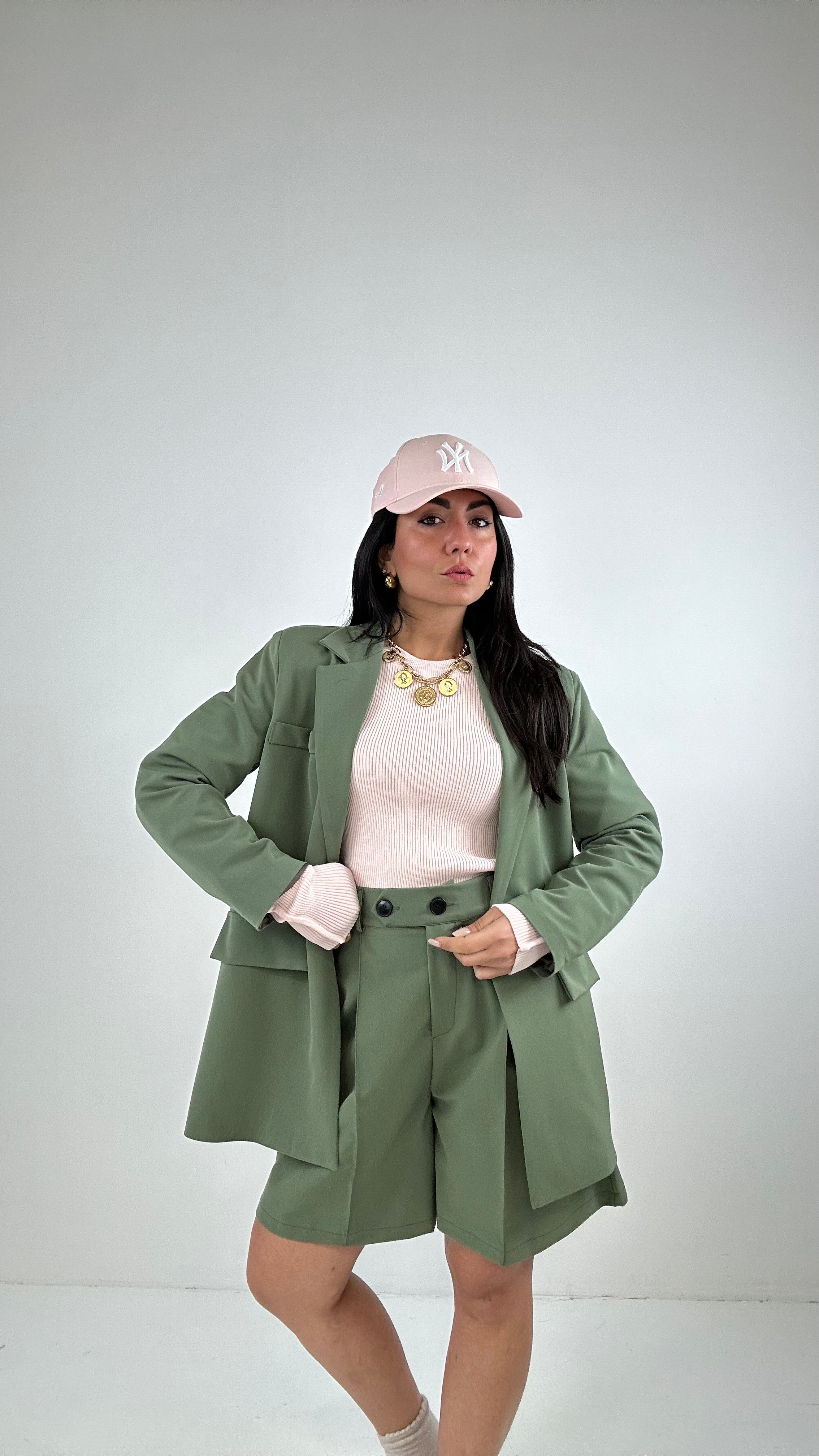 Tailleur BERMUDA - VERDE MILITARE