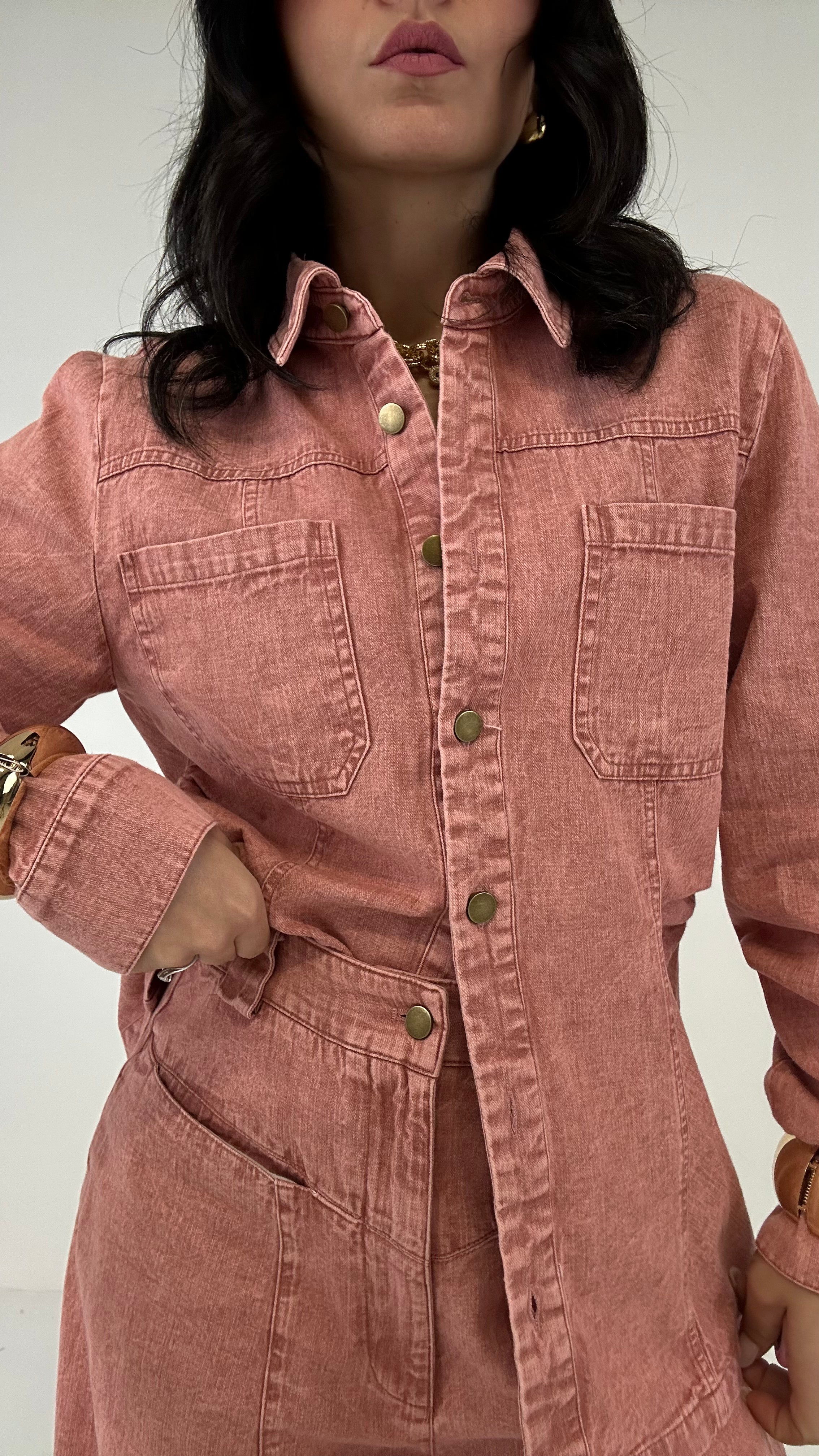 Completo IN JEANS TOPQUALITY - ROSA