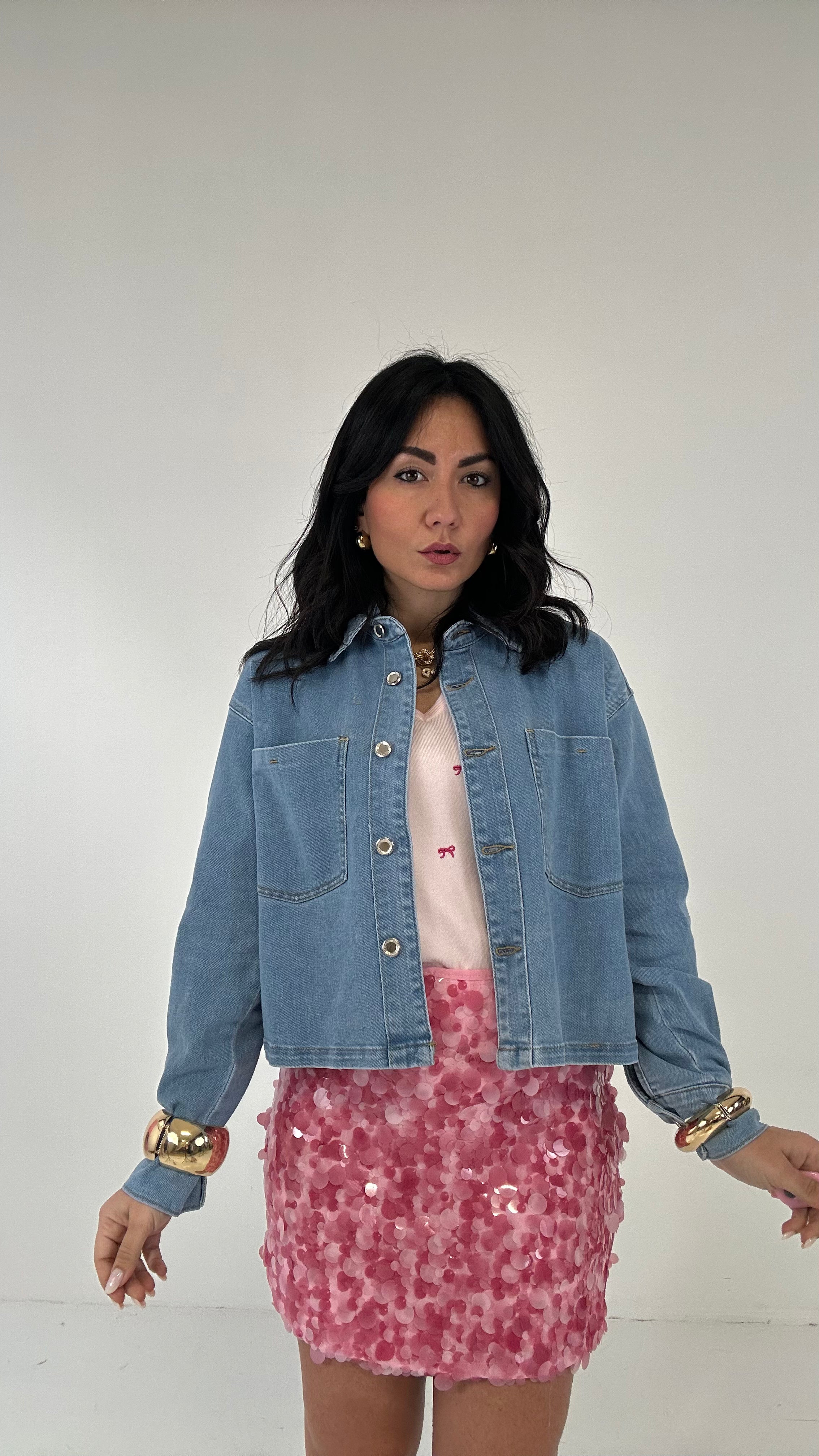 Camicione CROPPED - JEANS
