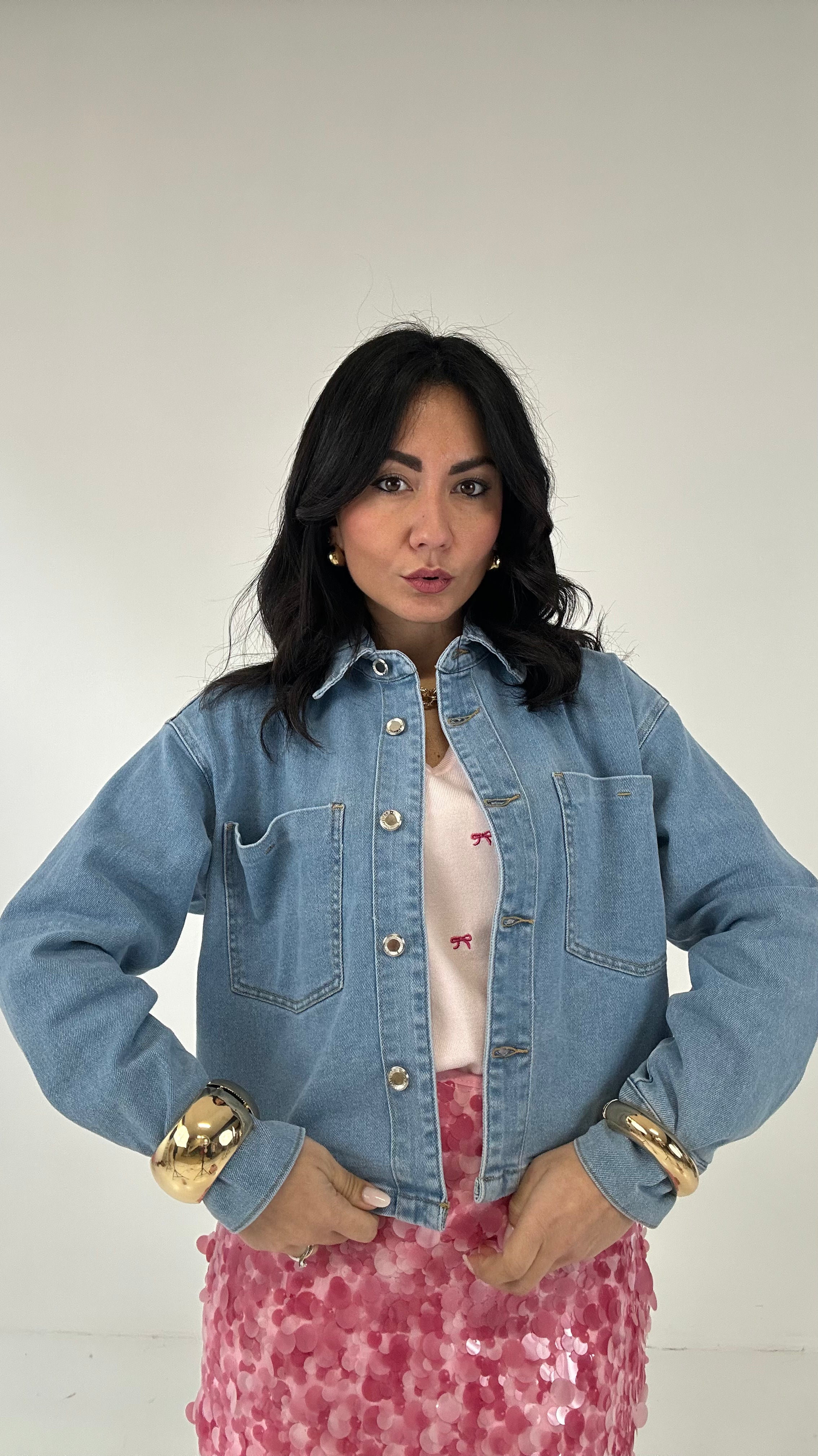 Camicione CROPPED - JEANS