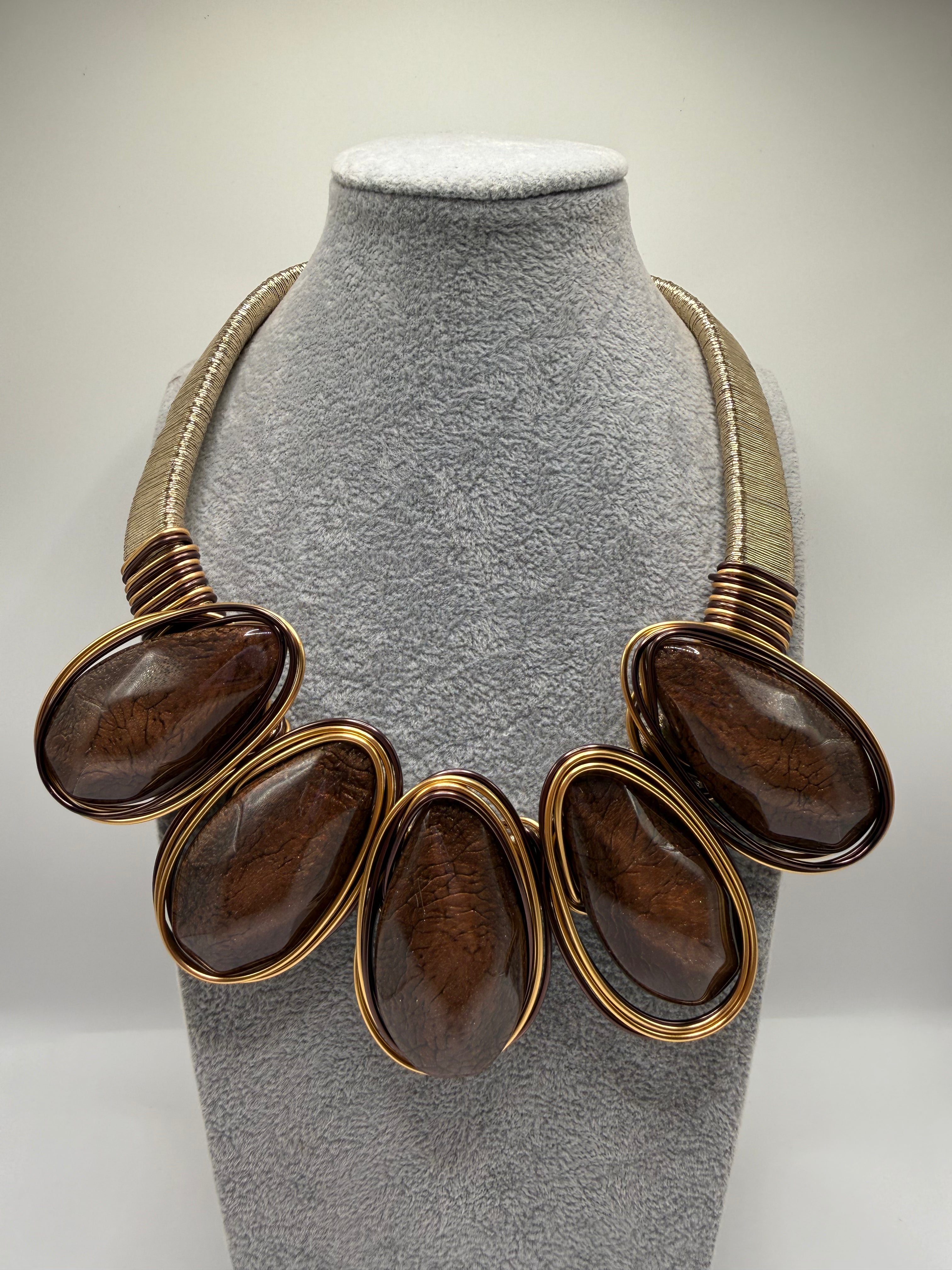 Collana ELENA - MARRONE