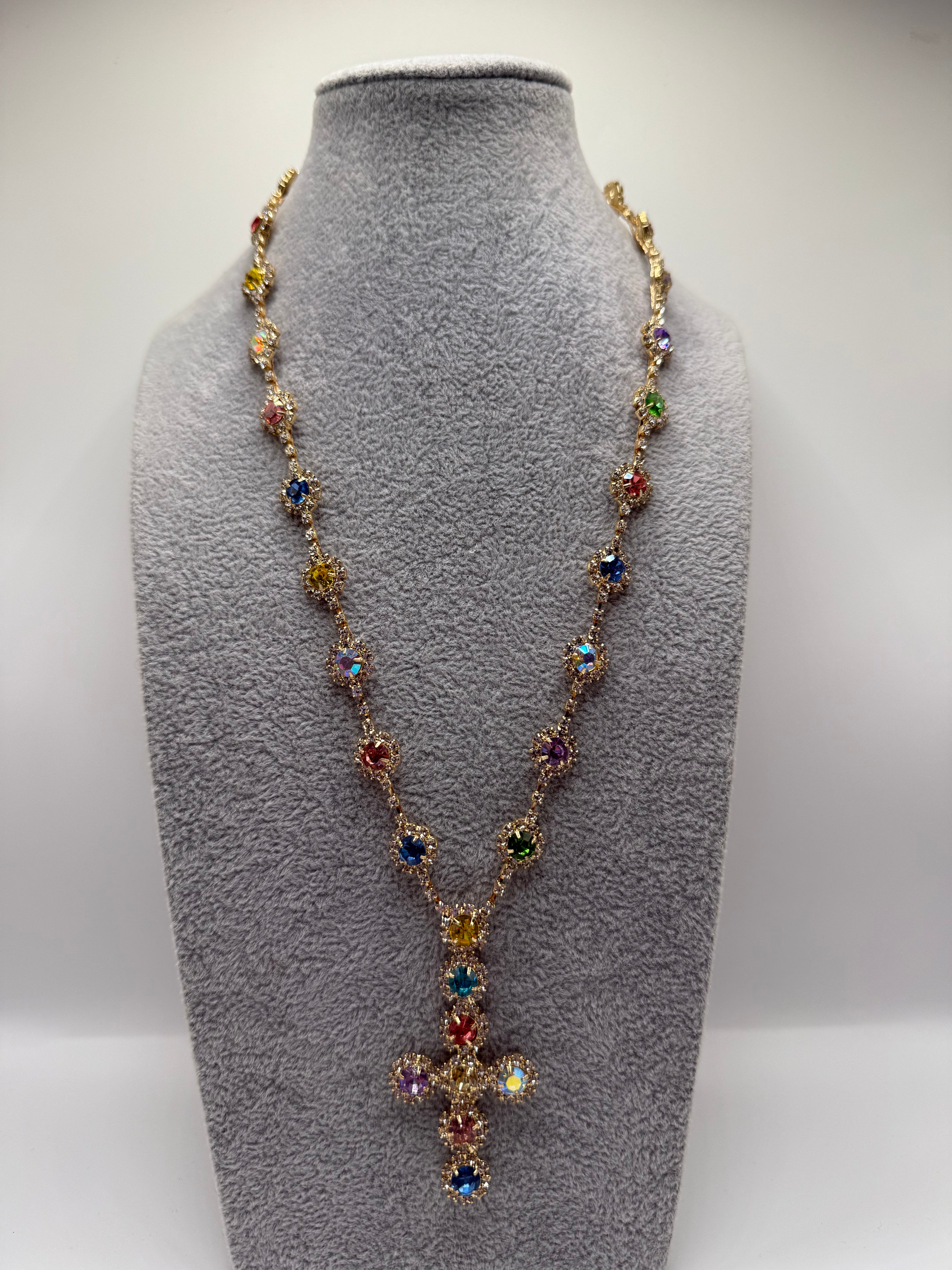 Collana BRILL CROCE PIETRE - ORO
