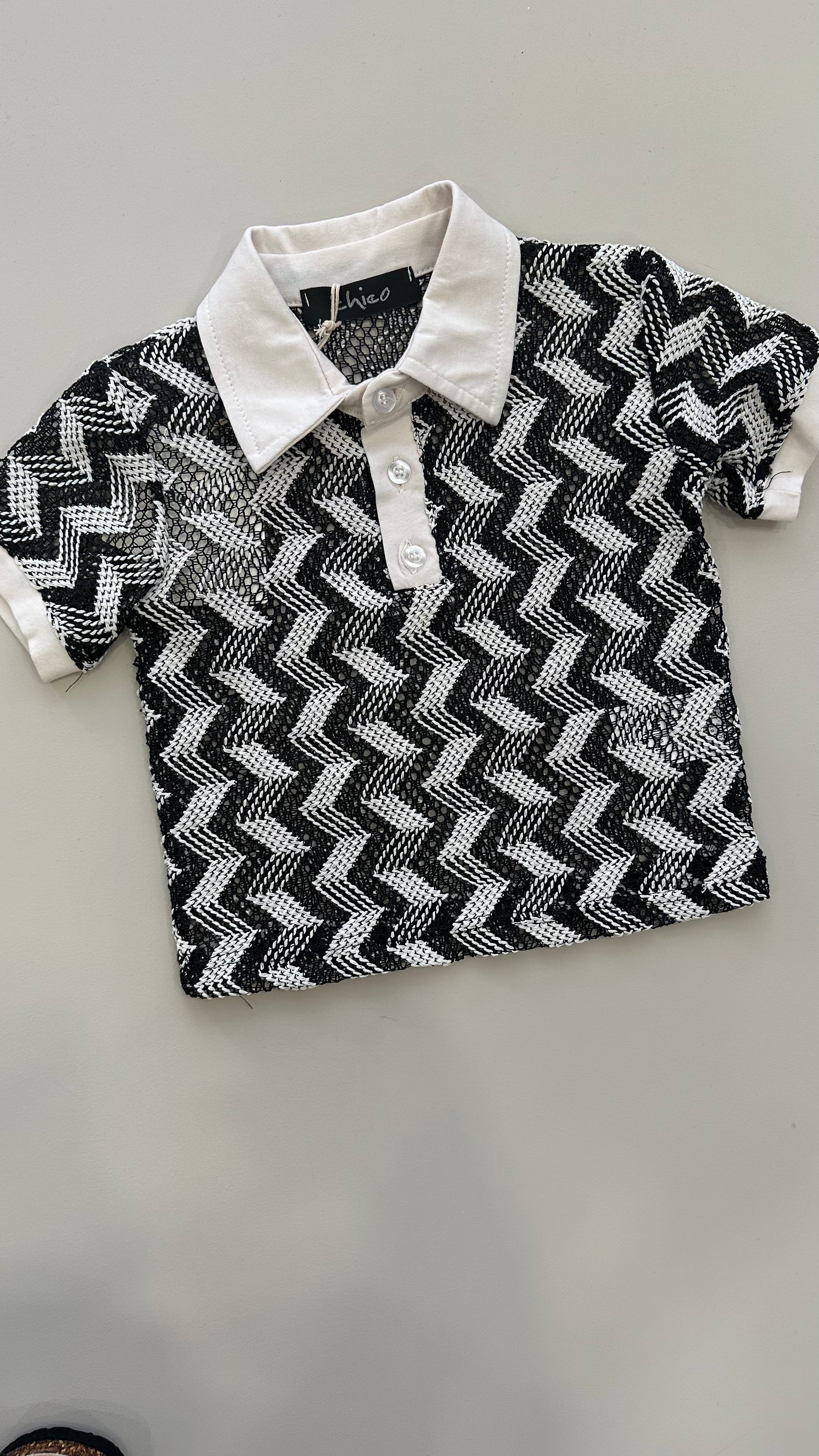 Polo ZIGHI 12-36M - NERO