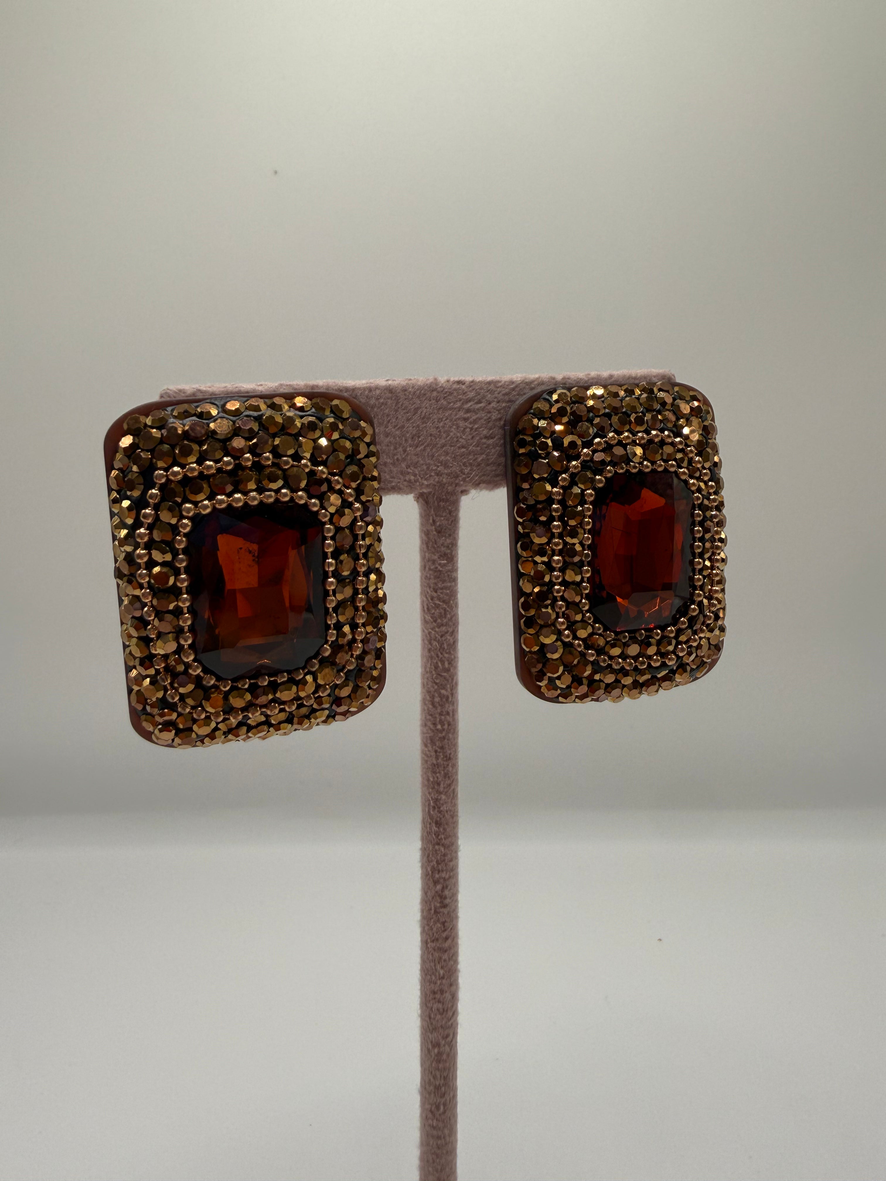 Orecchino ODIS - MARRONE