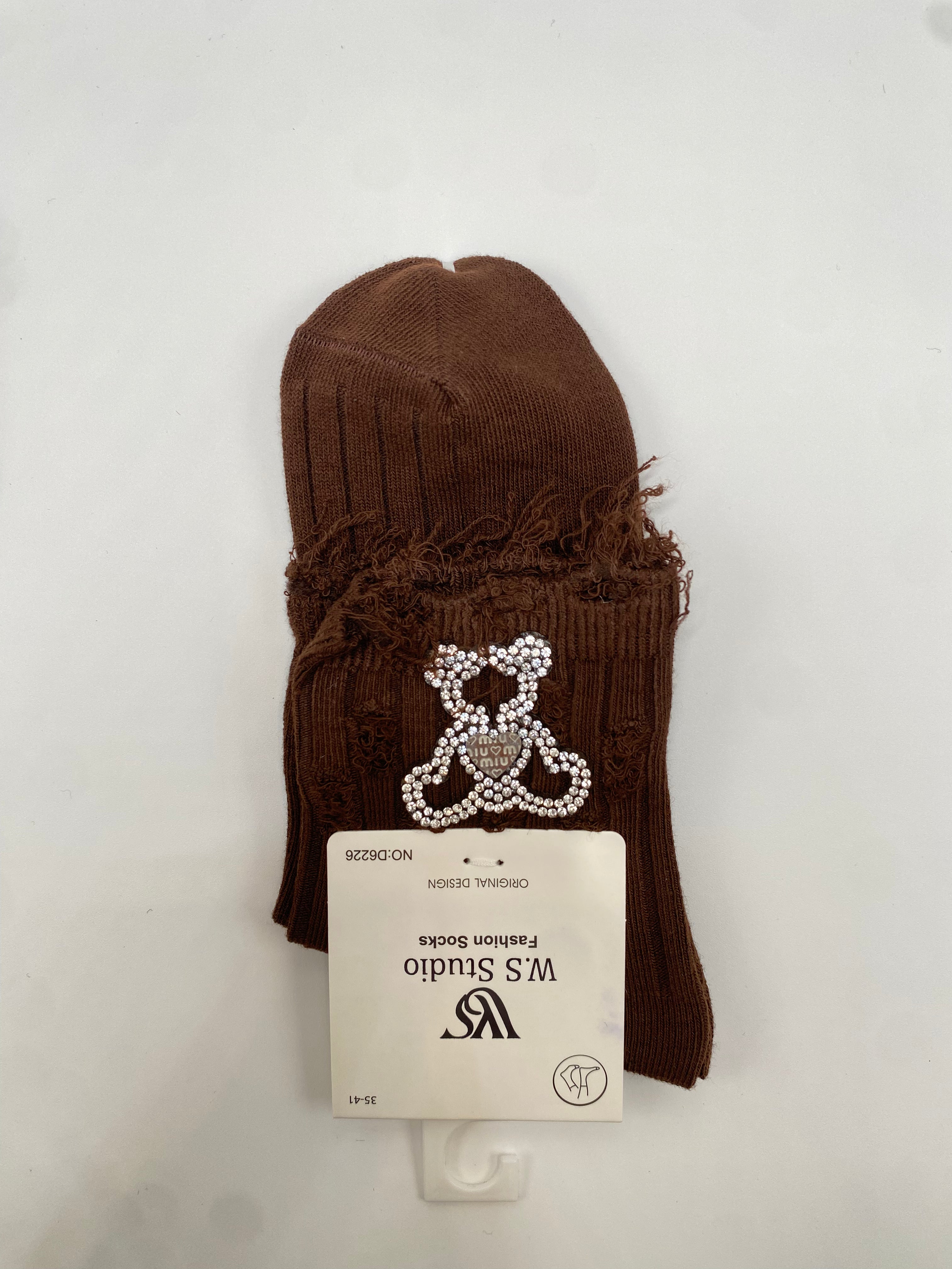 CALZA CHARM - MARRONE