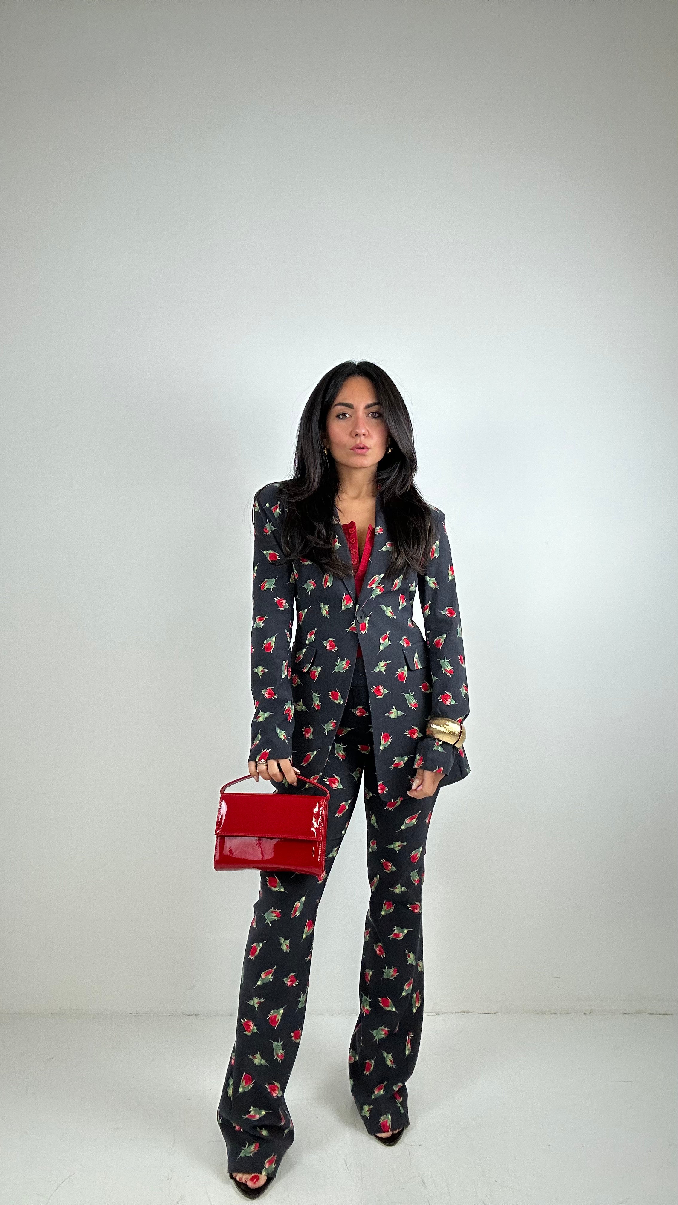 Pantalone LUMINA ROSE - NERO