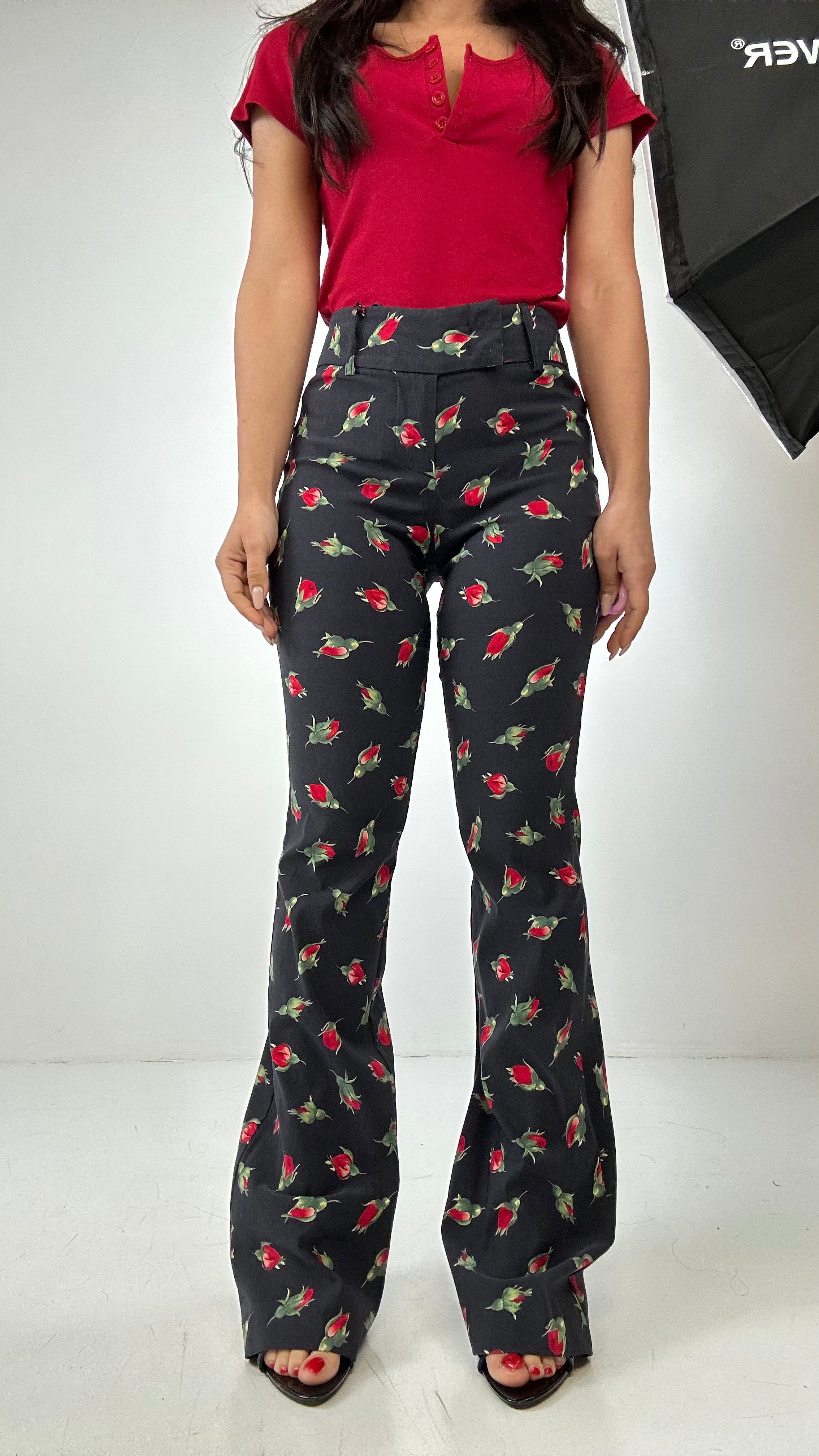 Pantalone LUMINA ROSE - NERO