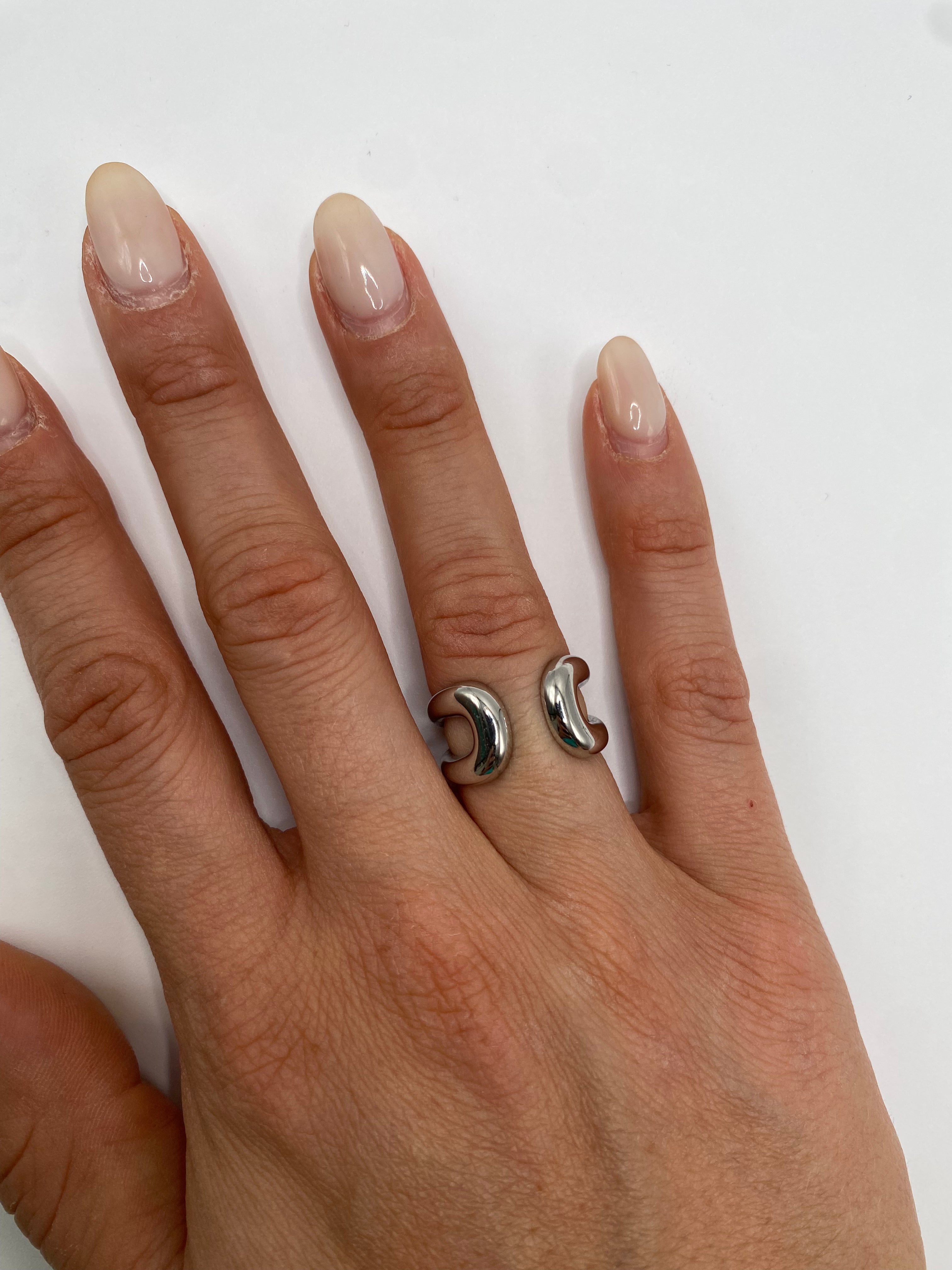 Anello U - ARGENTO