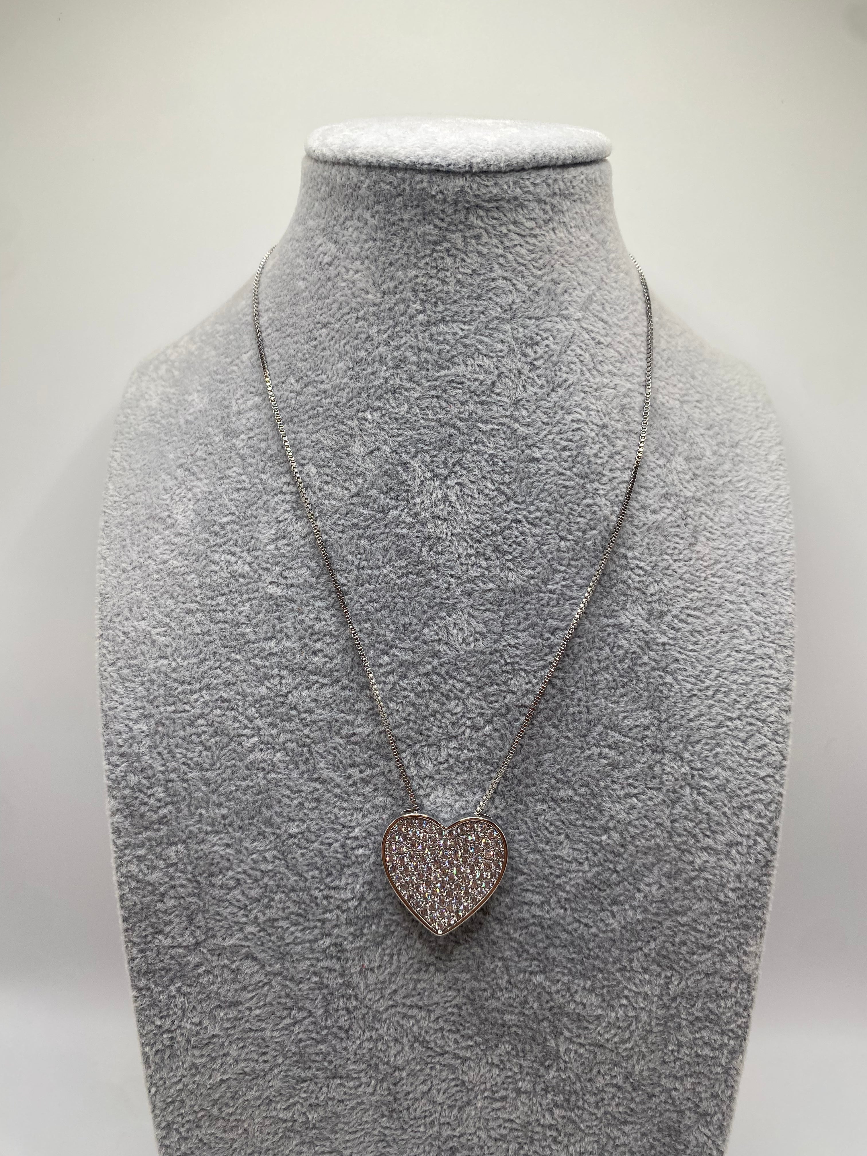 Collana CUORE BRILL 0.2 - ARGENTO