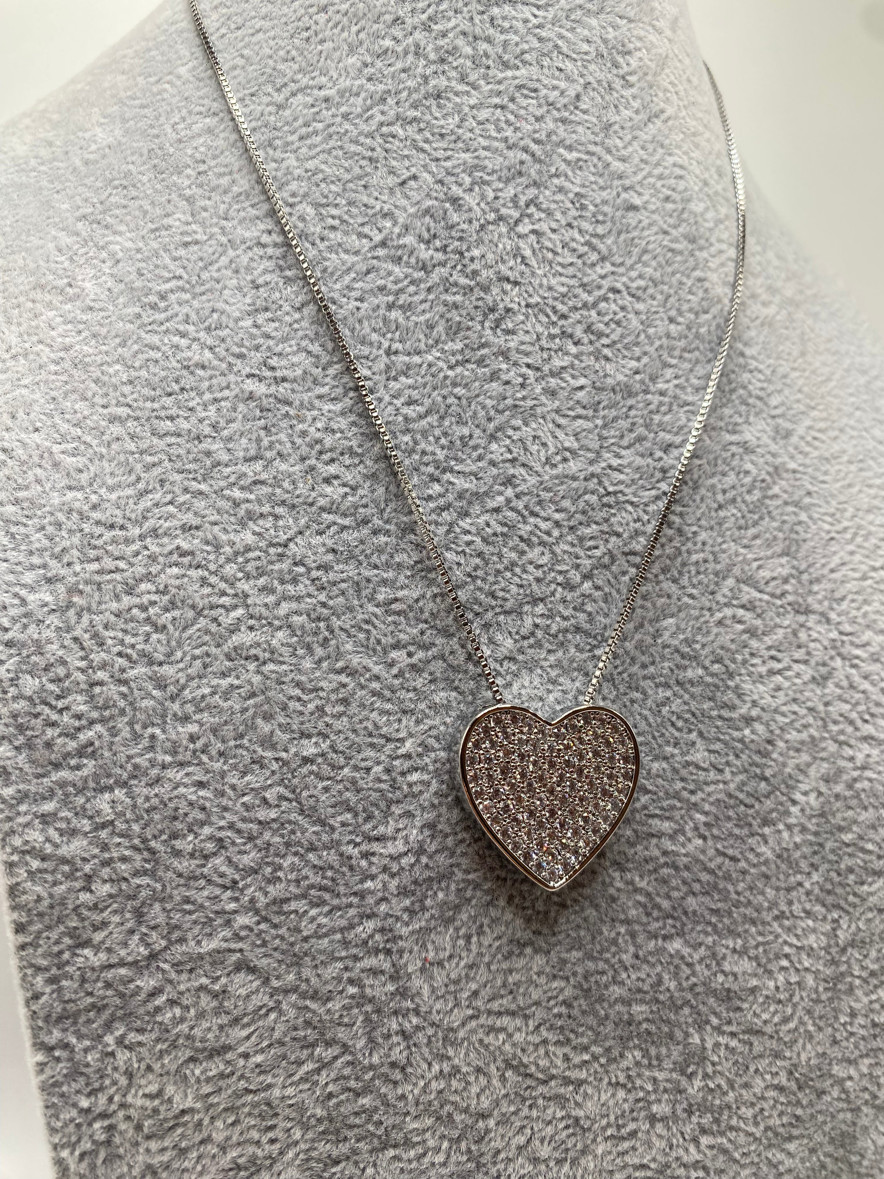 Collana CUORE BRILL 0.2 - ARGENTO