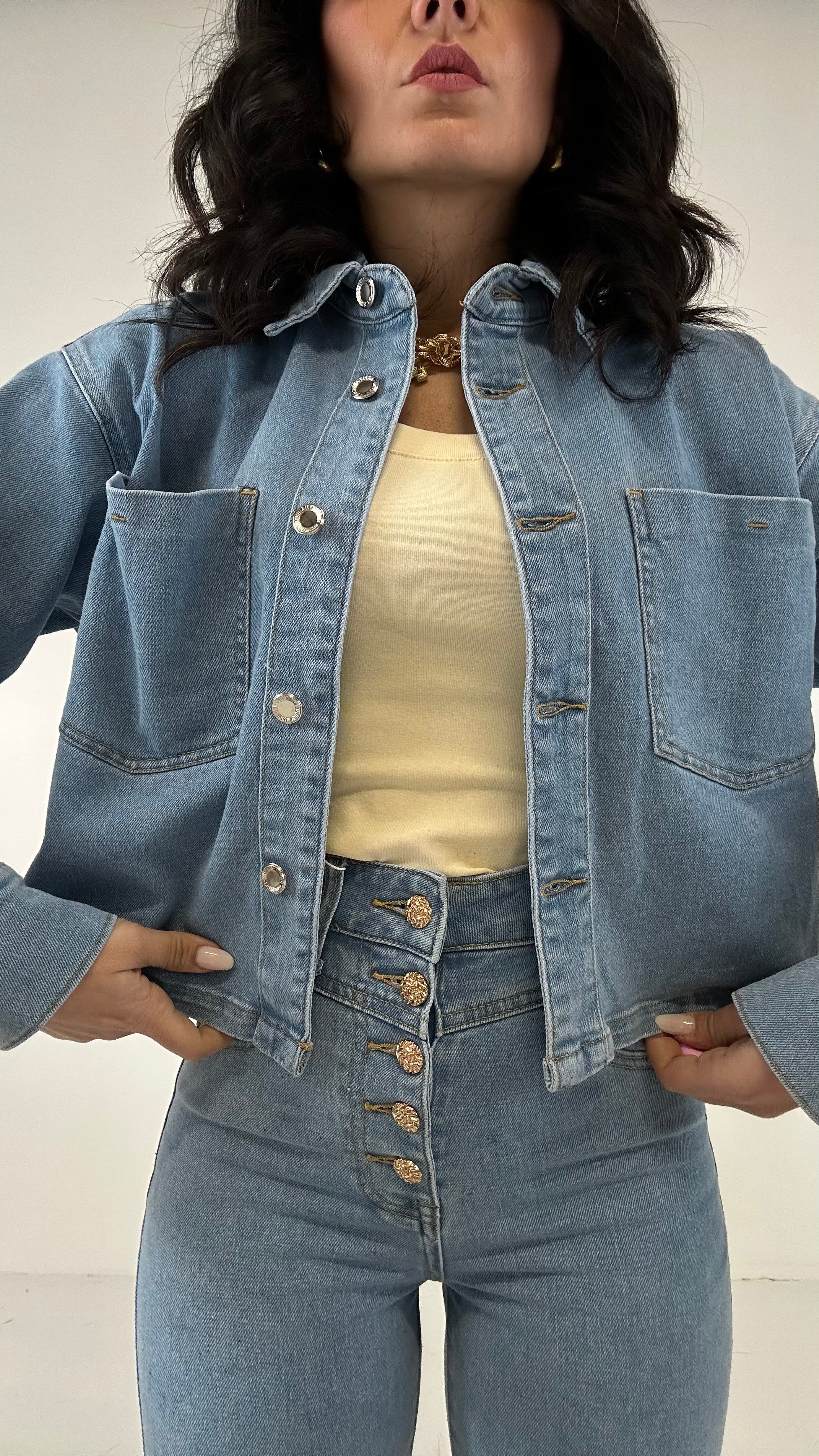 Camicione CROPPED - JEANS