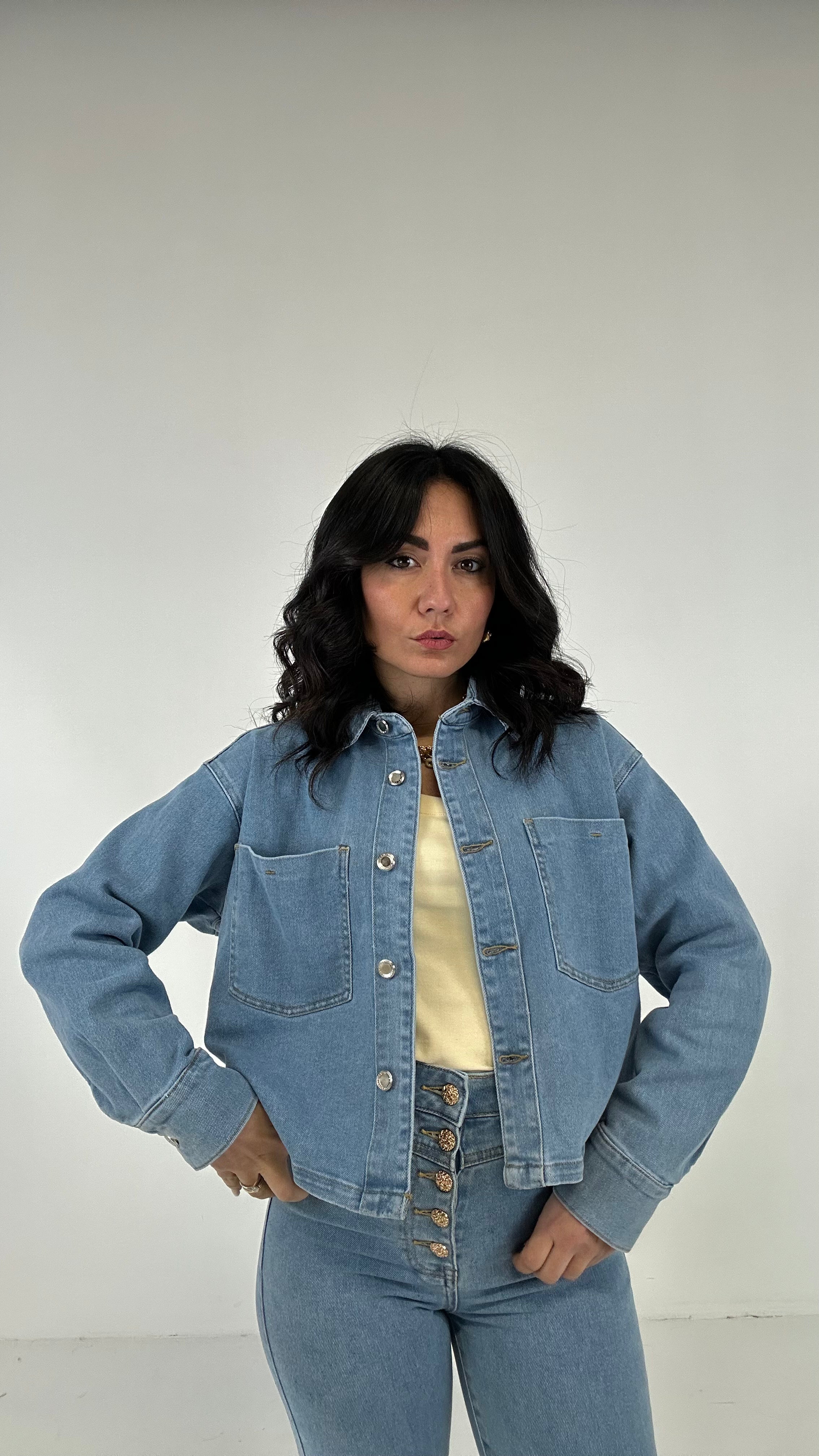 Camicione CROPPED - JEANS