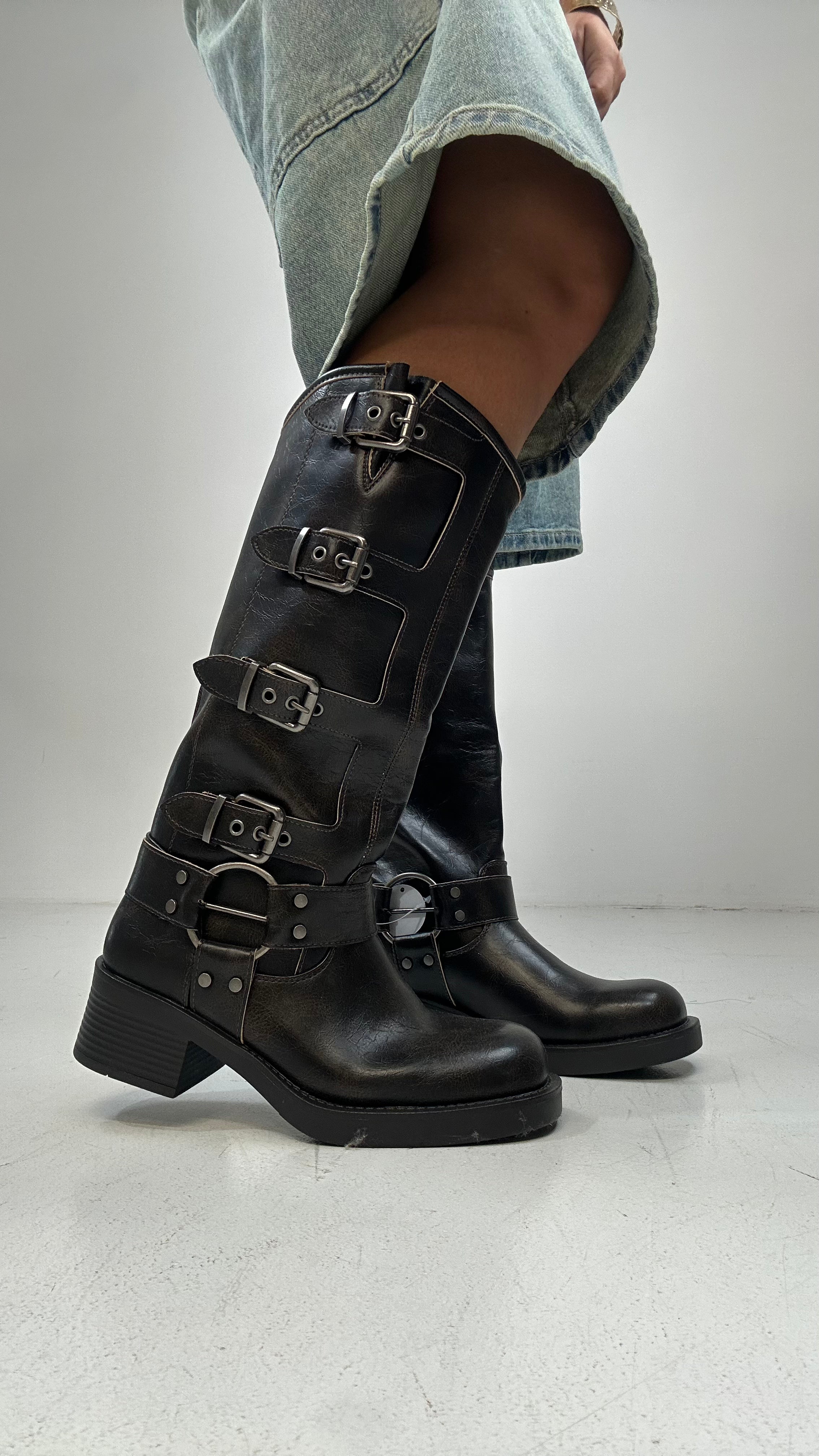 Stivale BIKER - MARRONE
