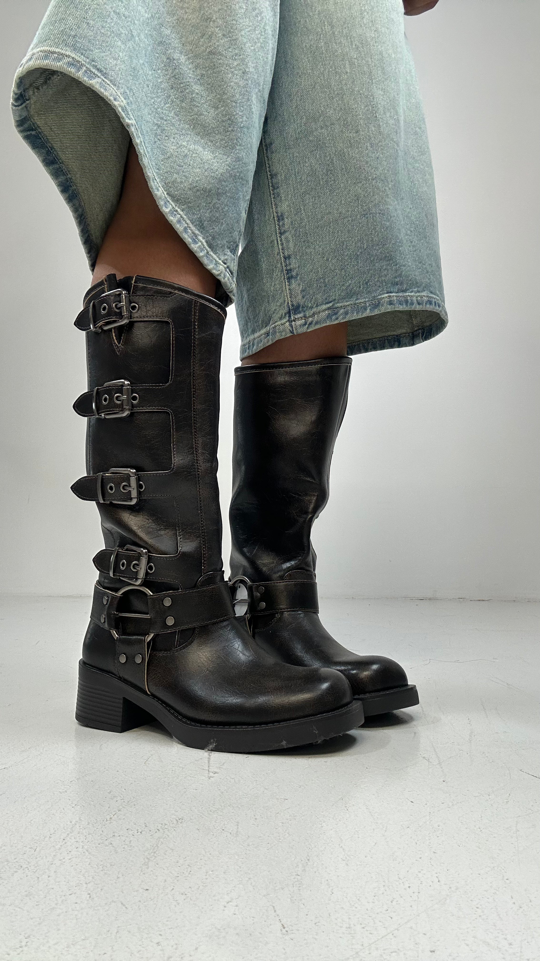 Stivale BIKER - MARRONE